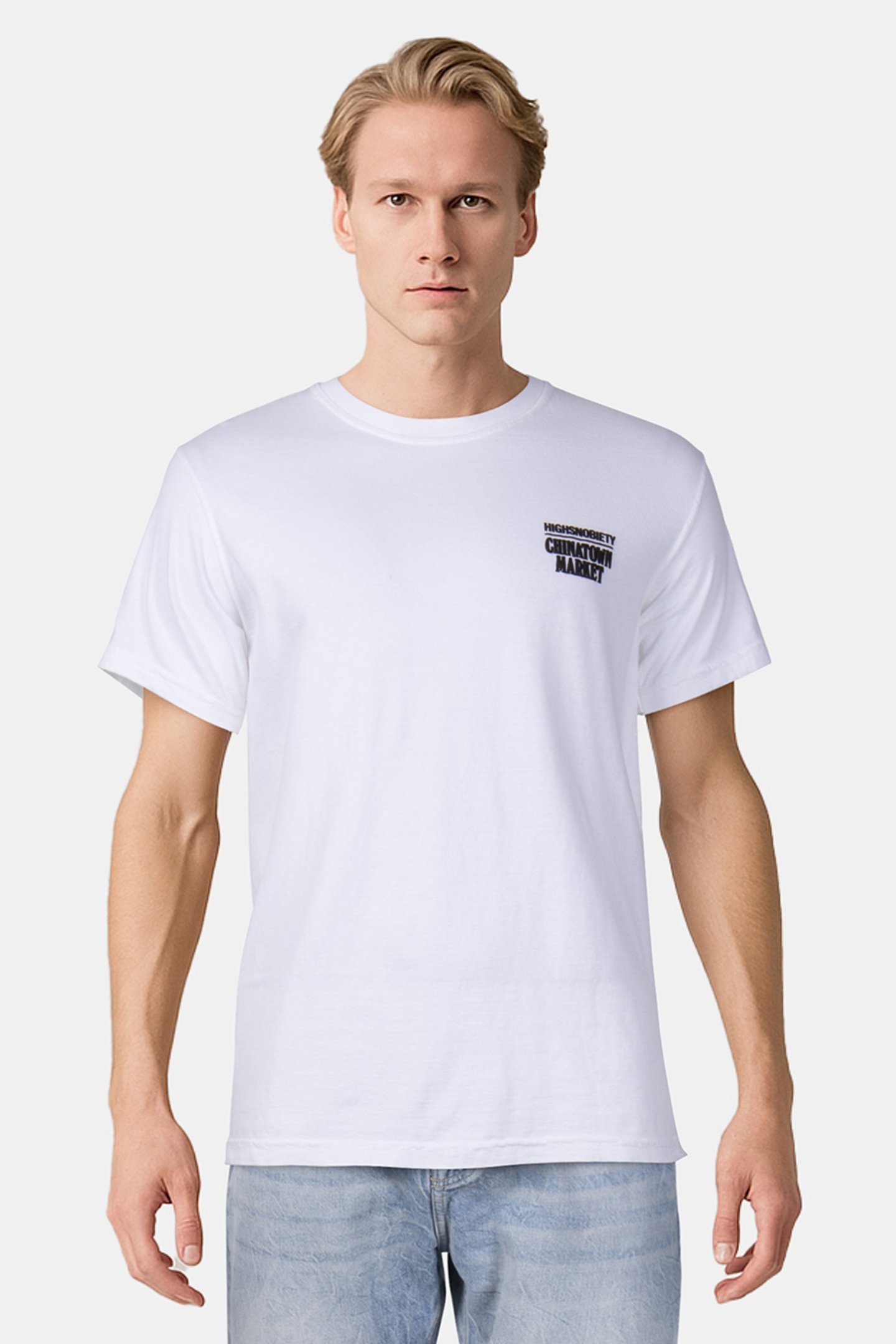 CHINATOWN MARKET – CHINATOWN MARKET X HS WHITE T-SHIRT 1