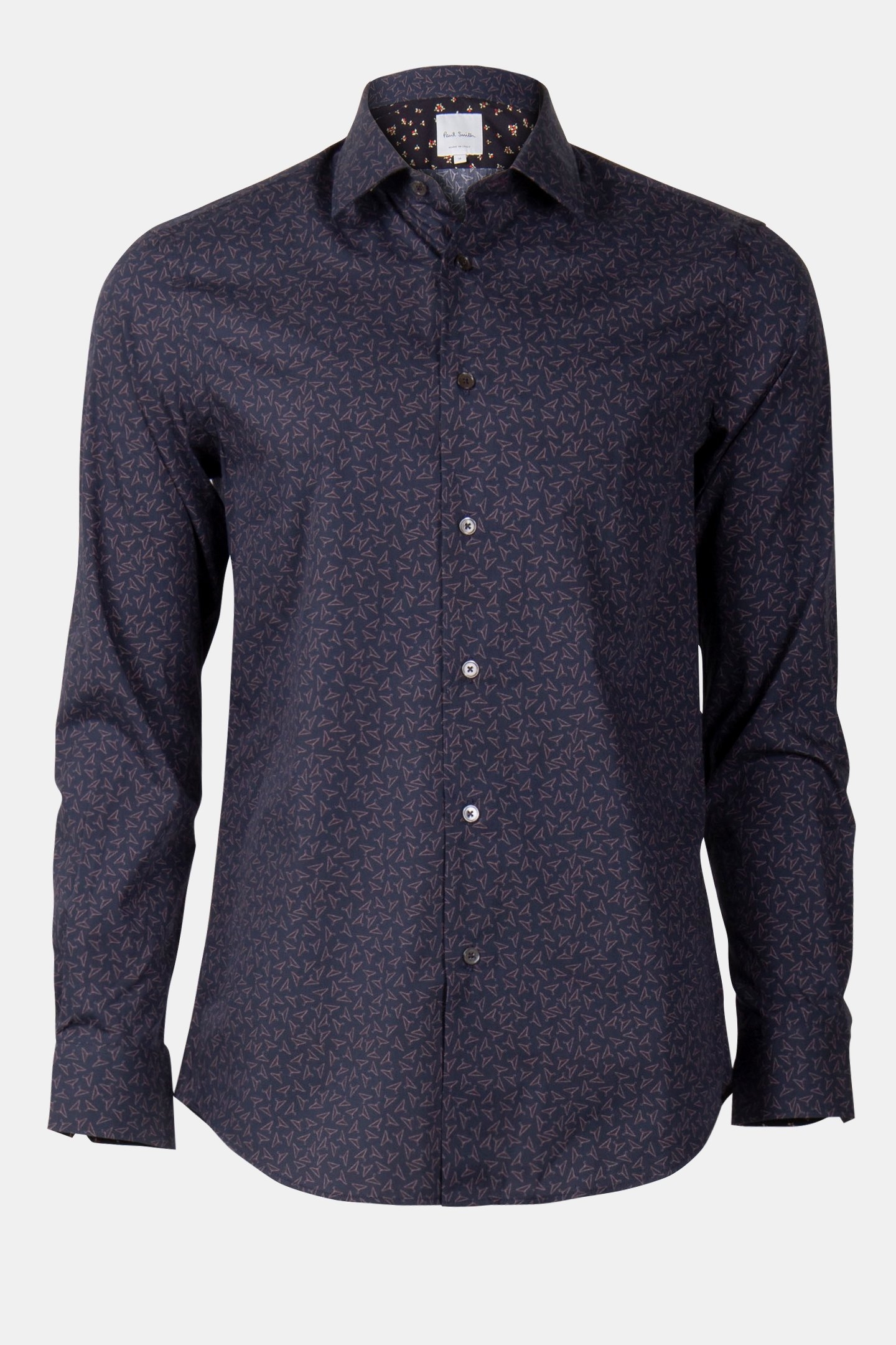 S/C TAILORED FIT SHIRT NAVY 3