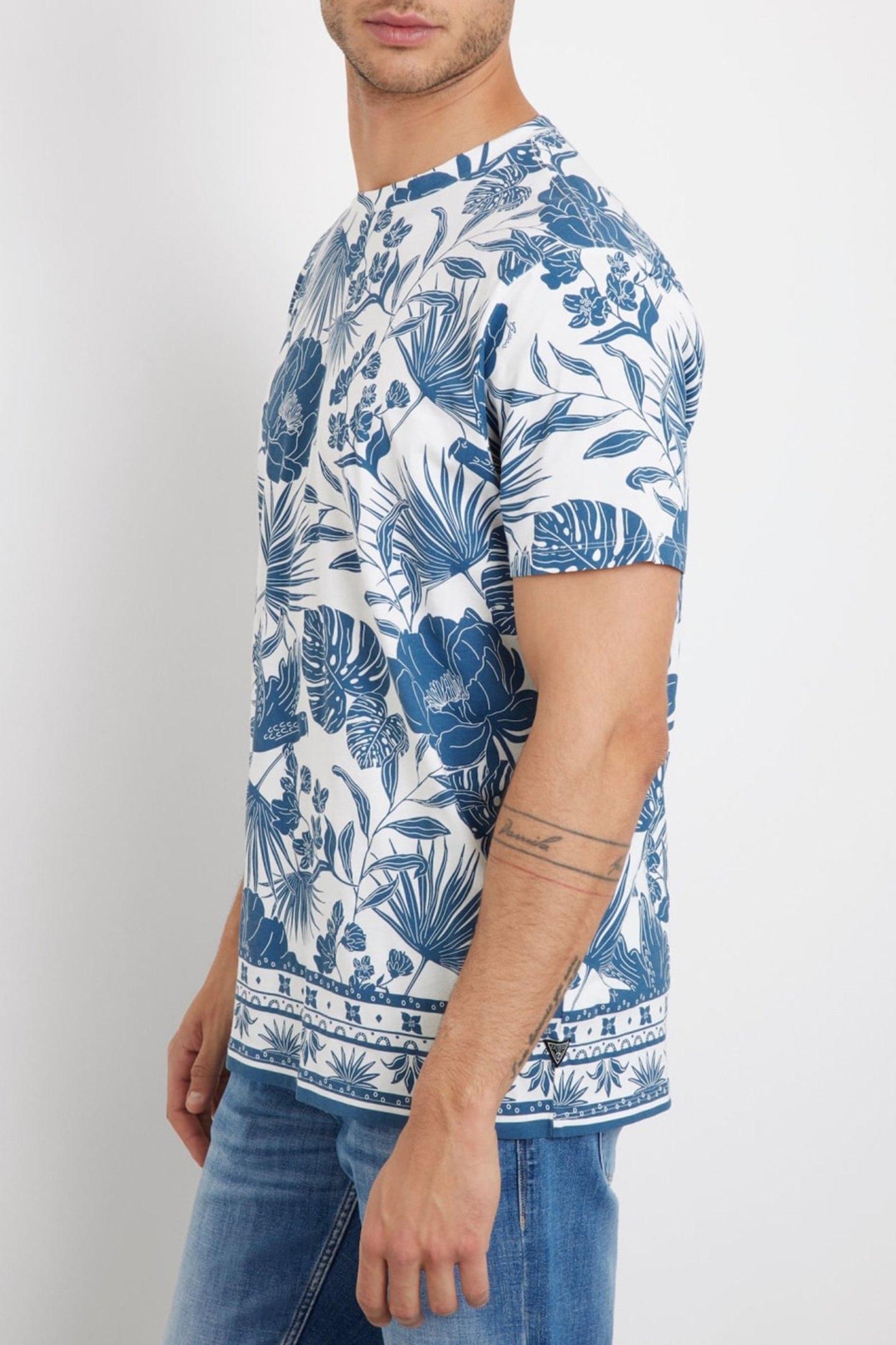 SS BSC TROPICAL LINO SALT WHITE MULTI 5