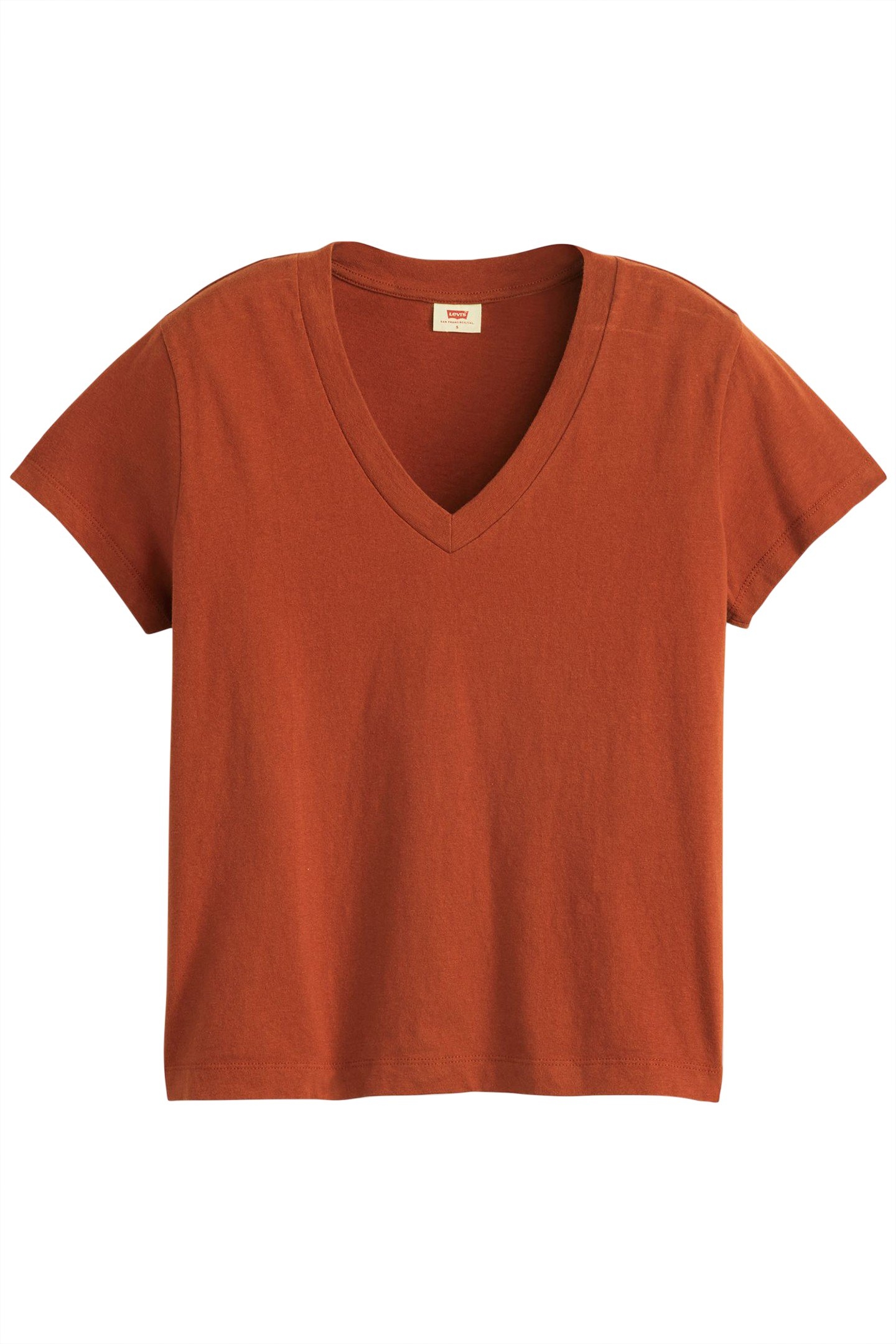 BOXY VNECK TEE PICANTE SLUB 3