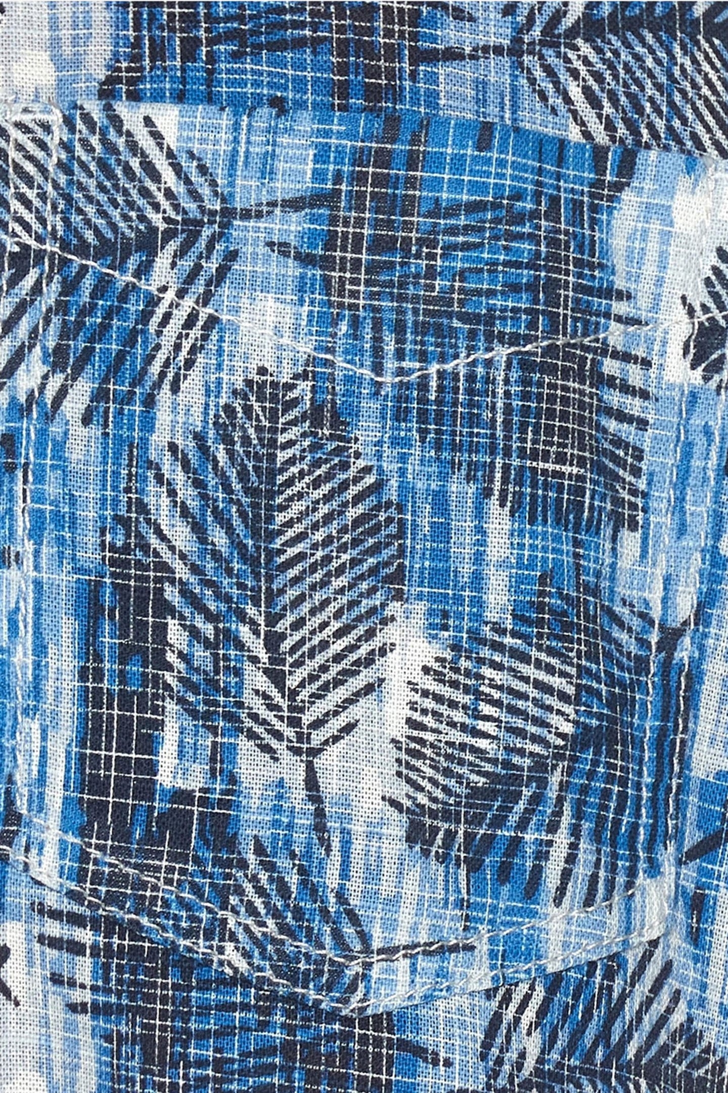 GUNNARSI LEAVE PRINT BLUE CAPTAIN 7