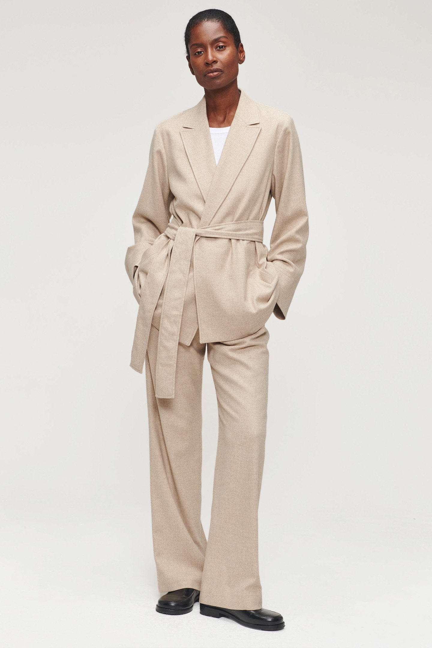 RELAXED FLANNEL JACKET SIMPLY TAUPE 5