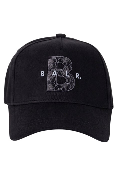 UNISEX BALR. MONOGRAM COTTON CAP JET BLACK 1