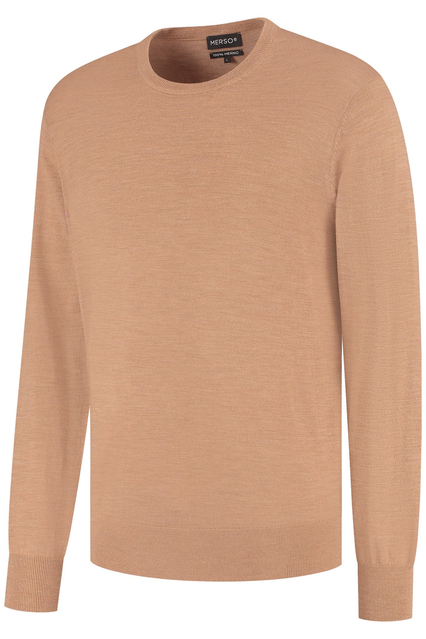 CREW NECK 100% MERINO TUSCAN CAMEL 4