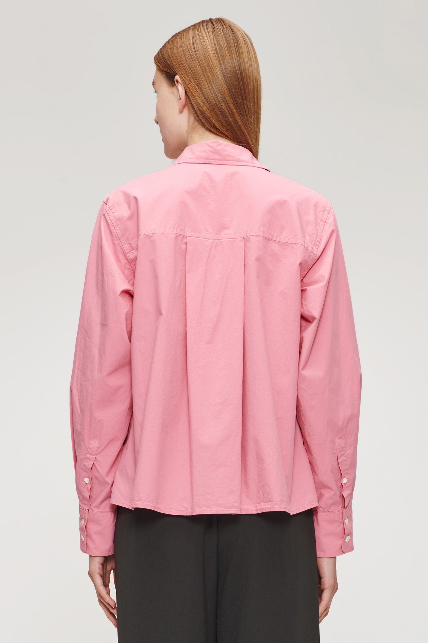 ORG COTTON BOXY SHIRT PINK 2