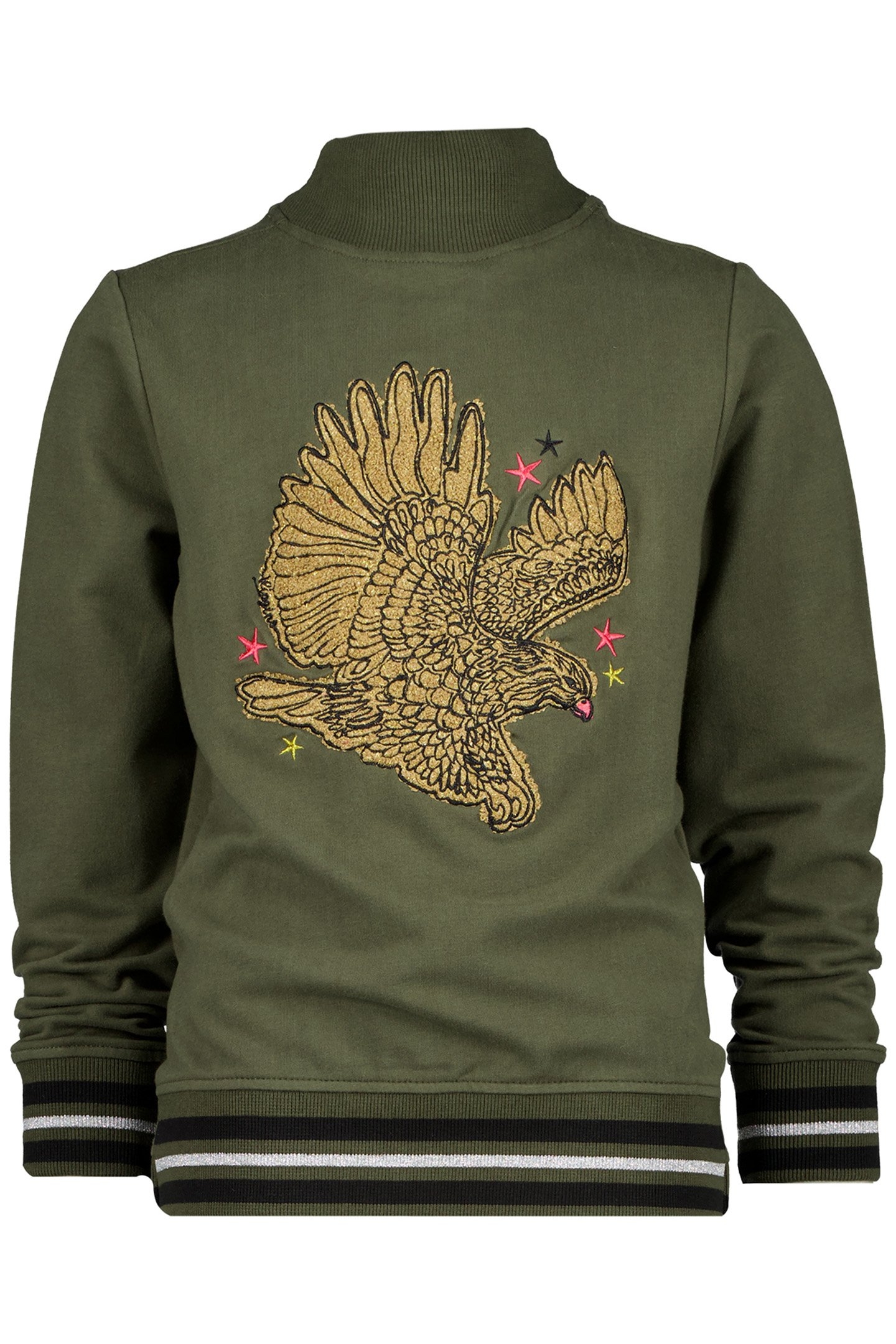 GIRL'S NELLA SWEATER STRONG ARMY 1