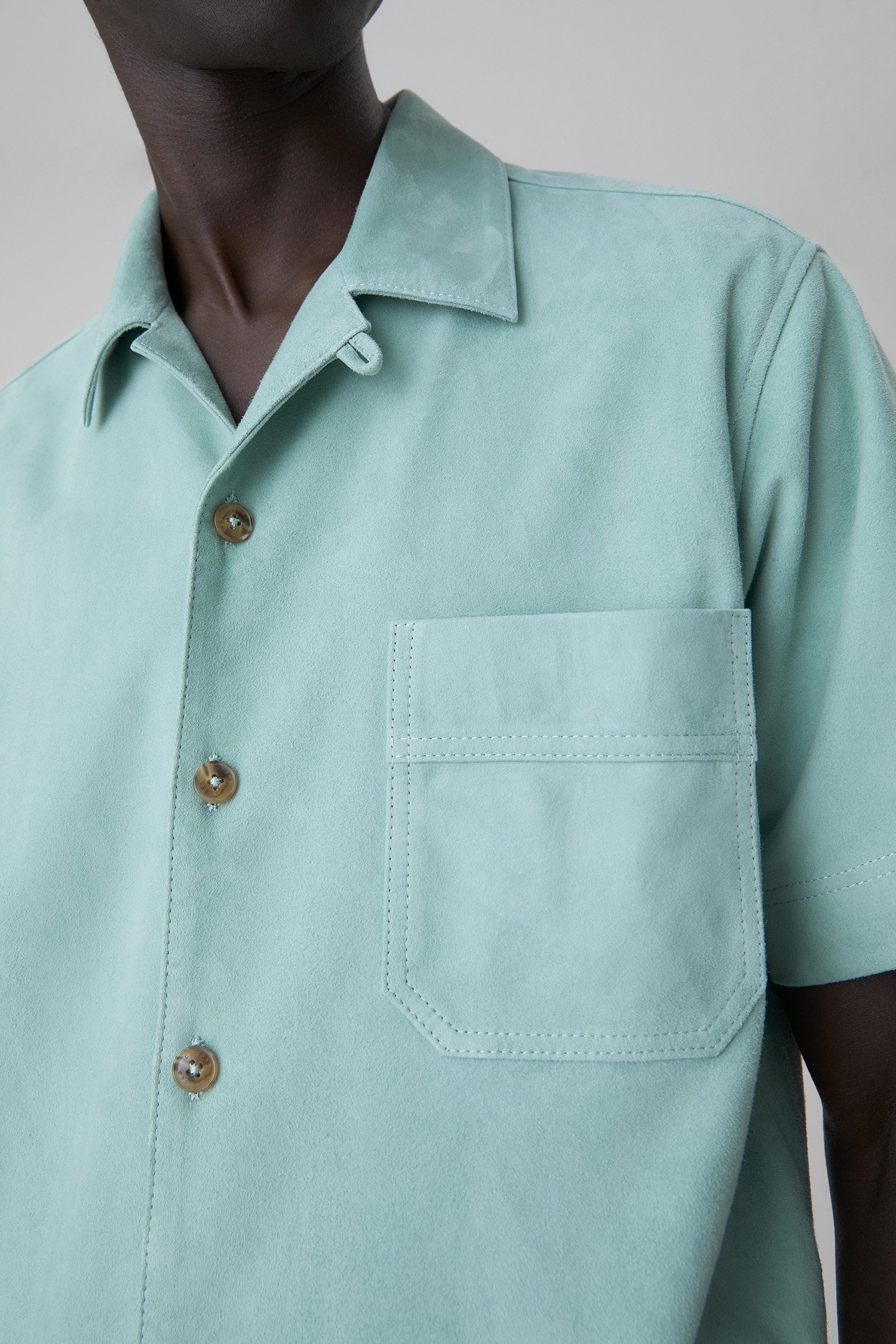 UTILITY SHORTSLEEVE SHIRT SHIRTS & BLOUSES BLUE AGAVE 4