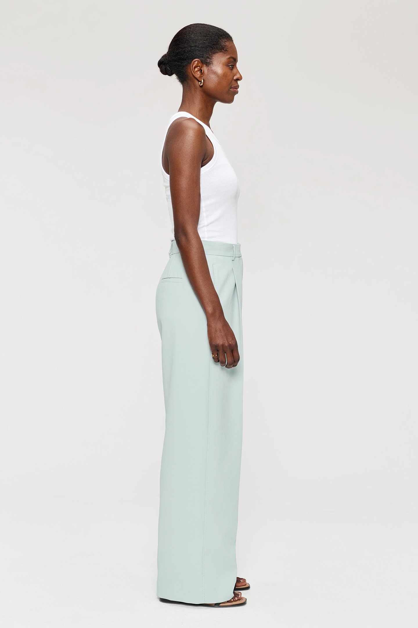 COOL PANAMA STRAIGHT PANTS SEAFOAM 3