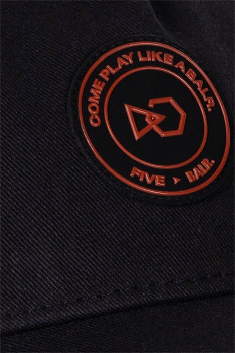 UNISEX BALR. X FIVE COTTON CAP JET BLACK 3