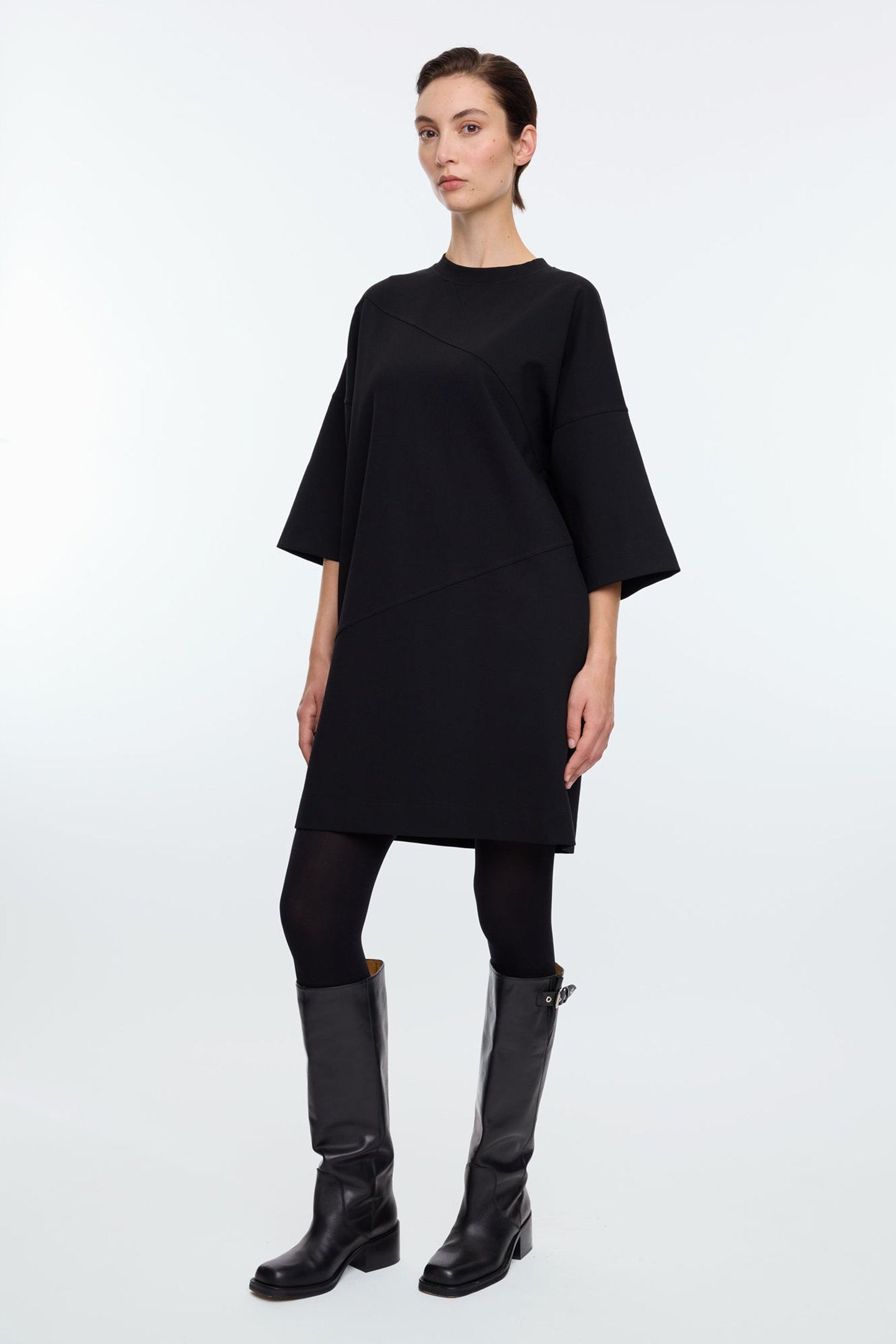 OVERSIZED T-DRESS BLACK 4