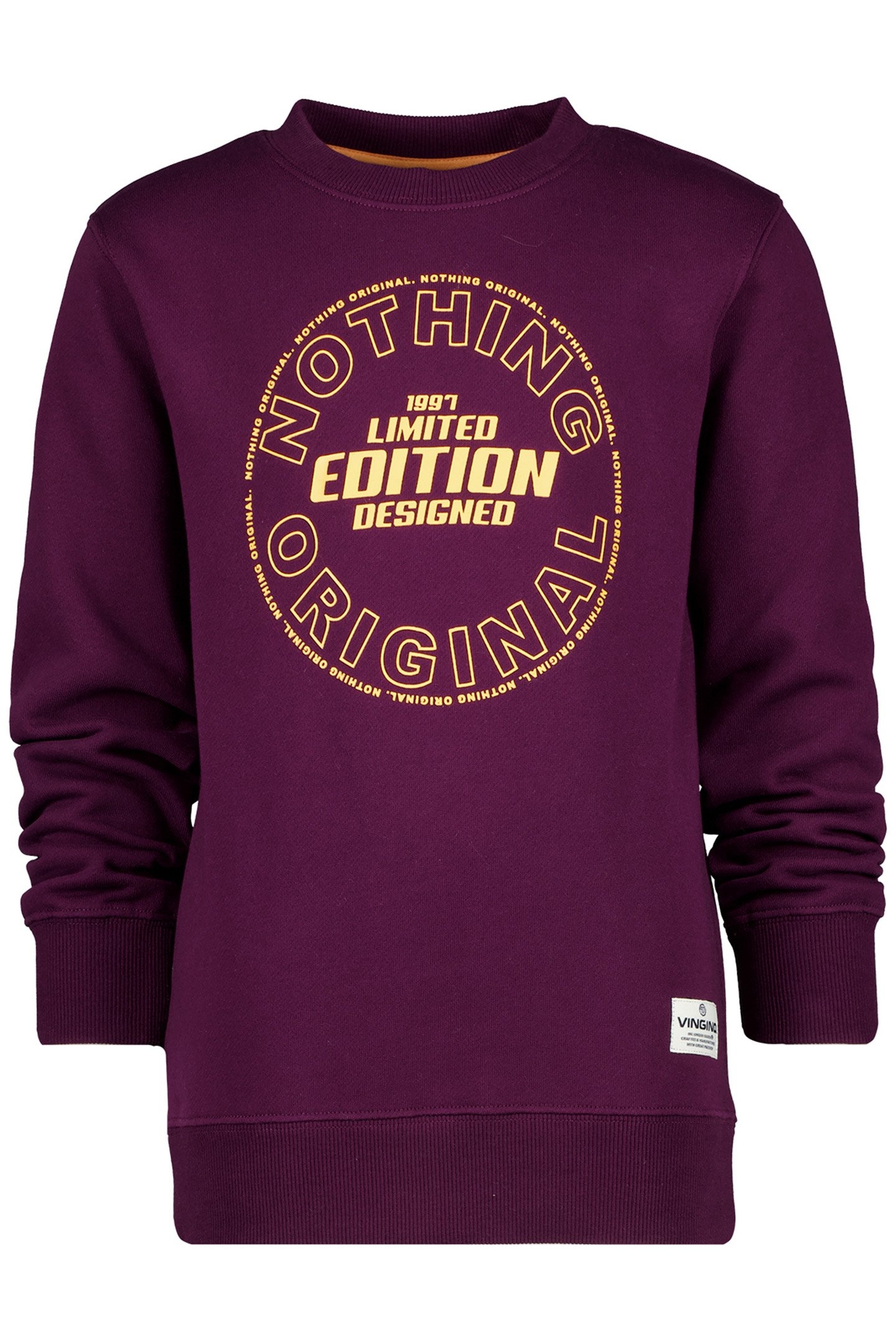 BOY'S NASRI SWEATER AUBERGINE RED 1