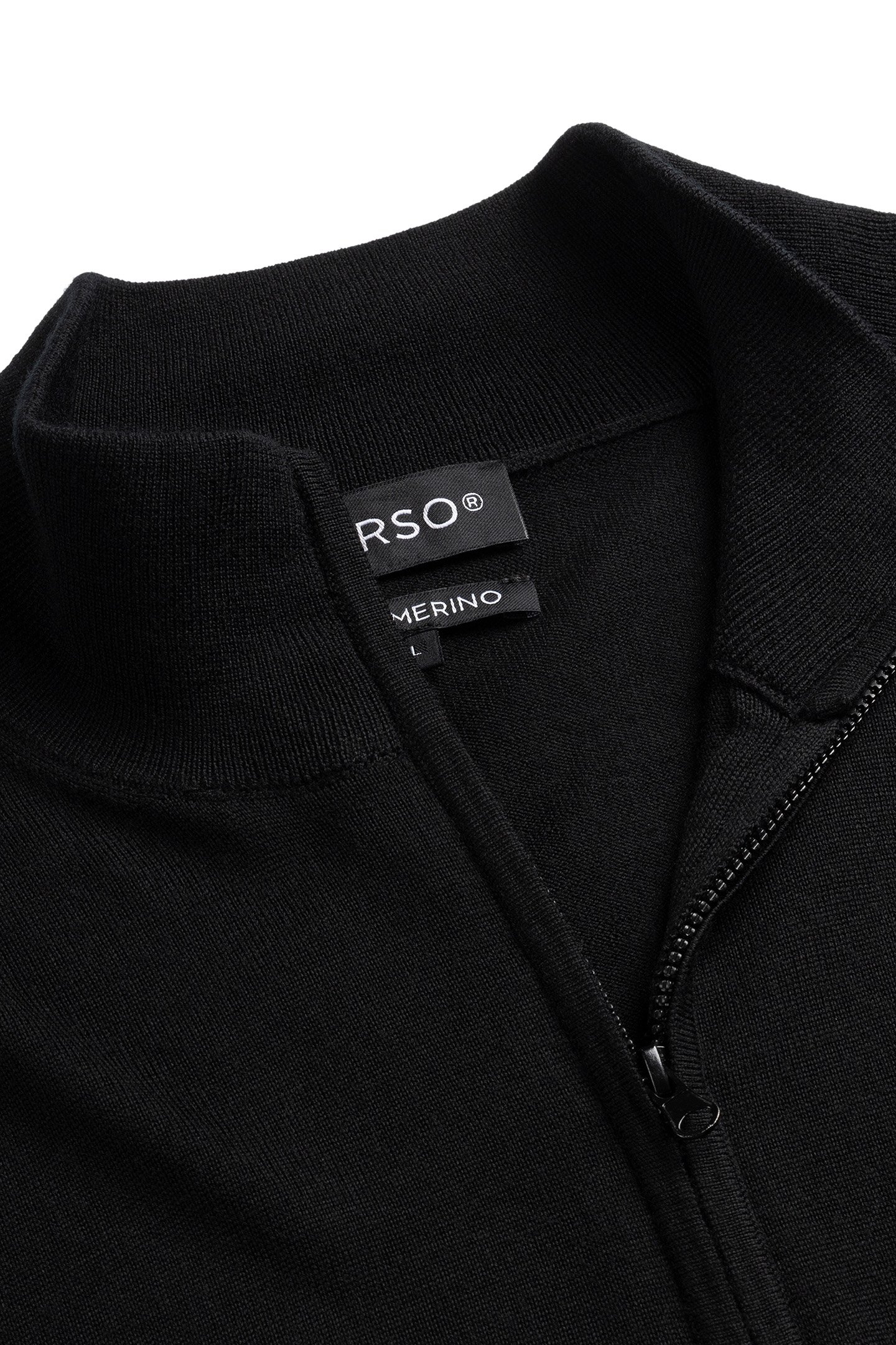 ZIP UP 100% MERINO BASALT BLACK 6