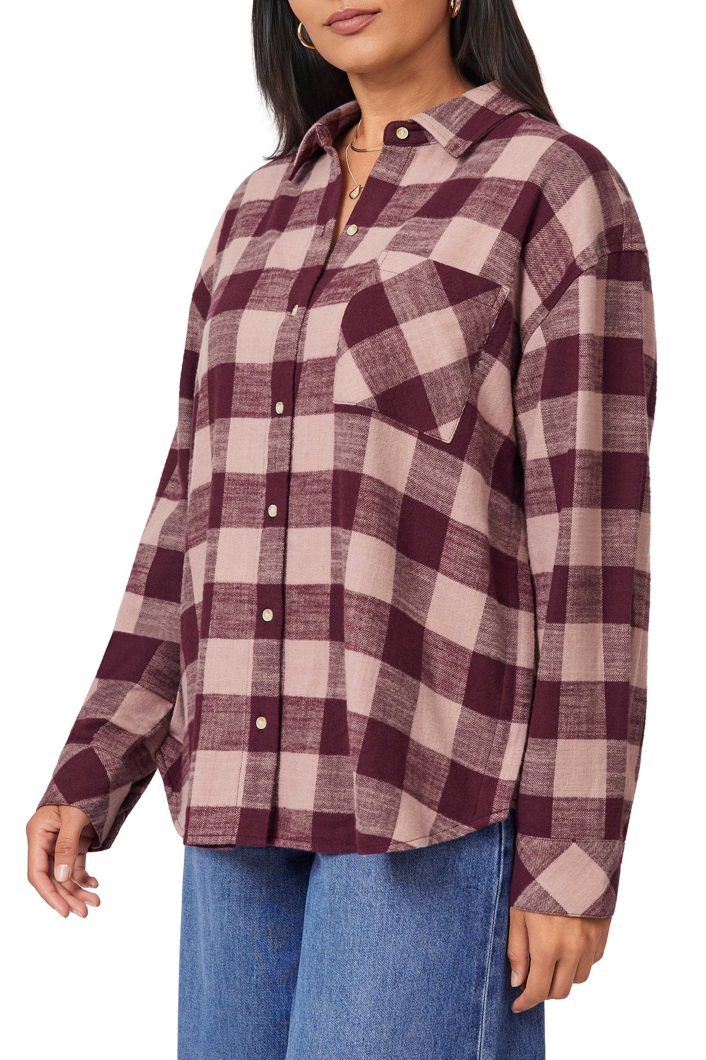 OVERSIZED SHIRT WINETASTING BUFFALO CHECK 6