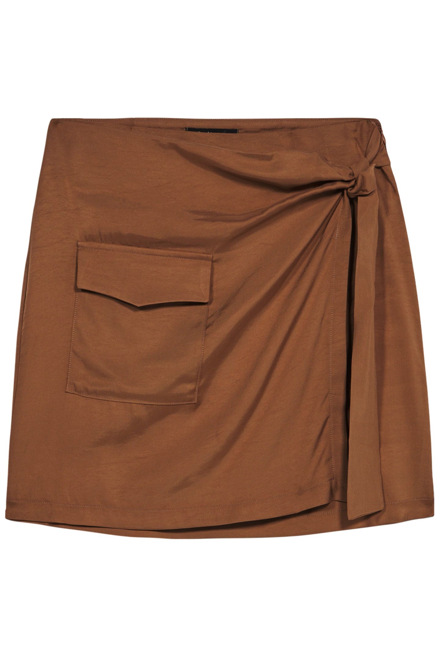 SHORT SKIRT WITH KNOT BEIGE 5
