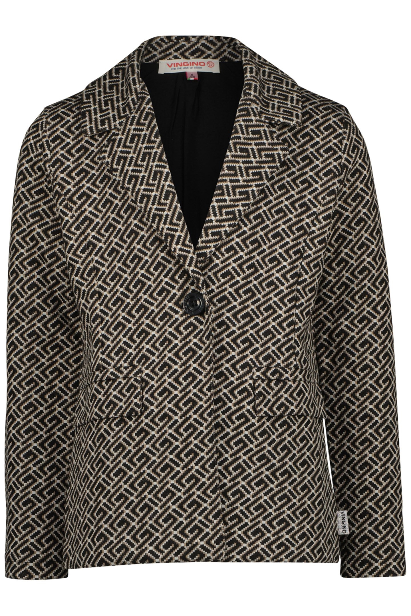 GIRL'S TENLEY BLAZER DEEP BLACK 1