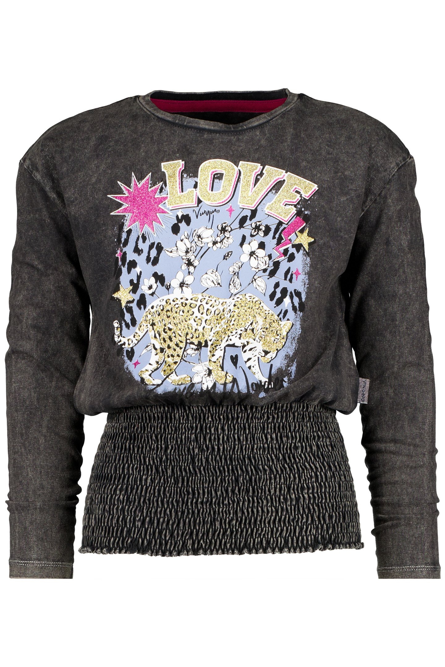 GIRL'S JOENJA T-SHIRT WASHED BLACK 1