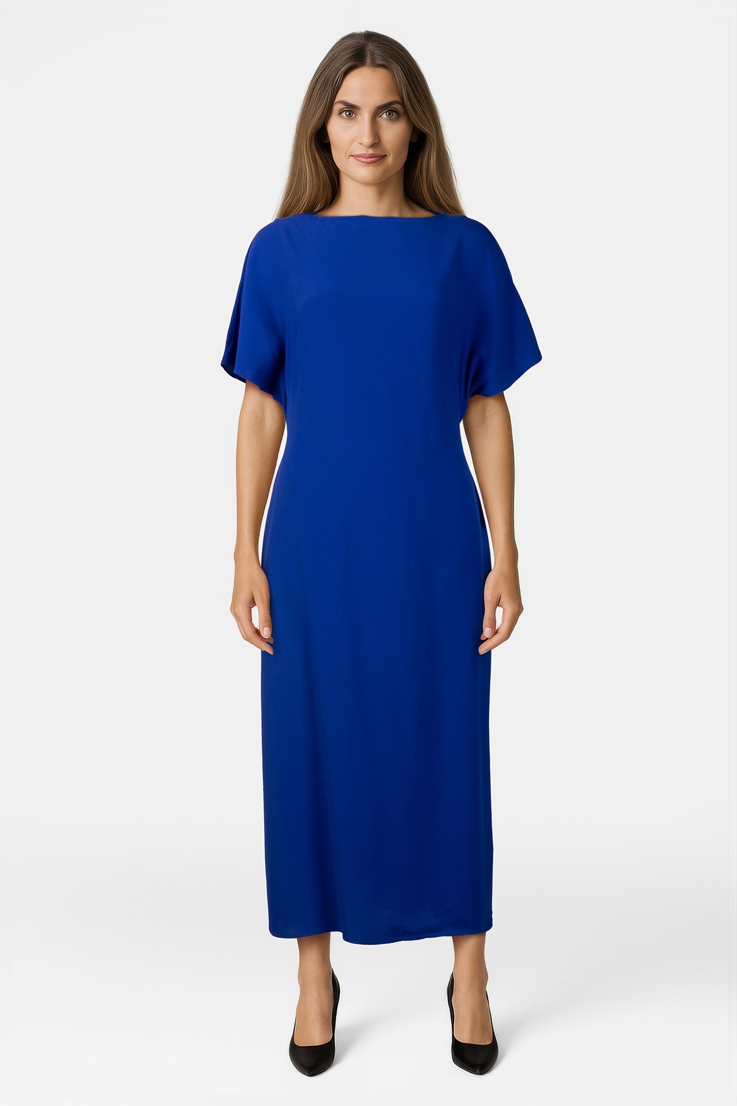 CREPE OPEN BACK DRESS SURF THE WEB 1