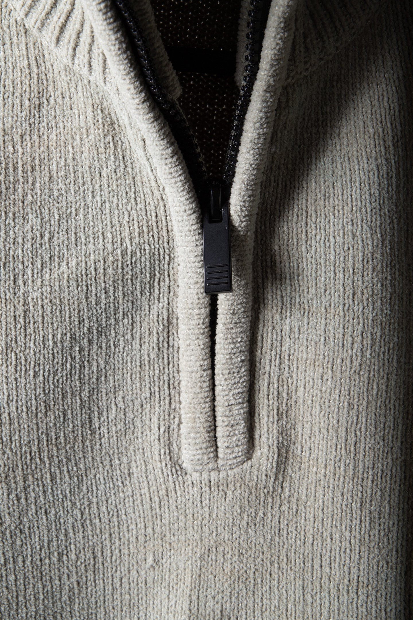 PULLOVER HALF ZIPPER CHENILLE SMOKE 4