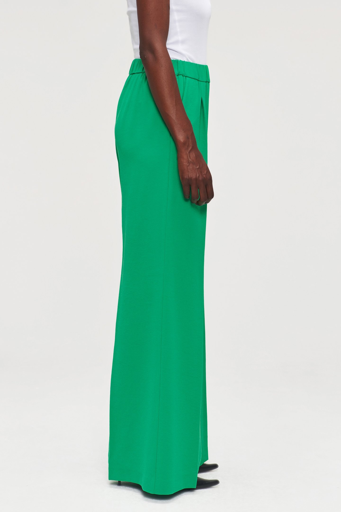 RECYCLED POLY WIDE LEG PANTS VIVID GREEN 6