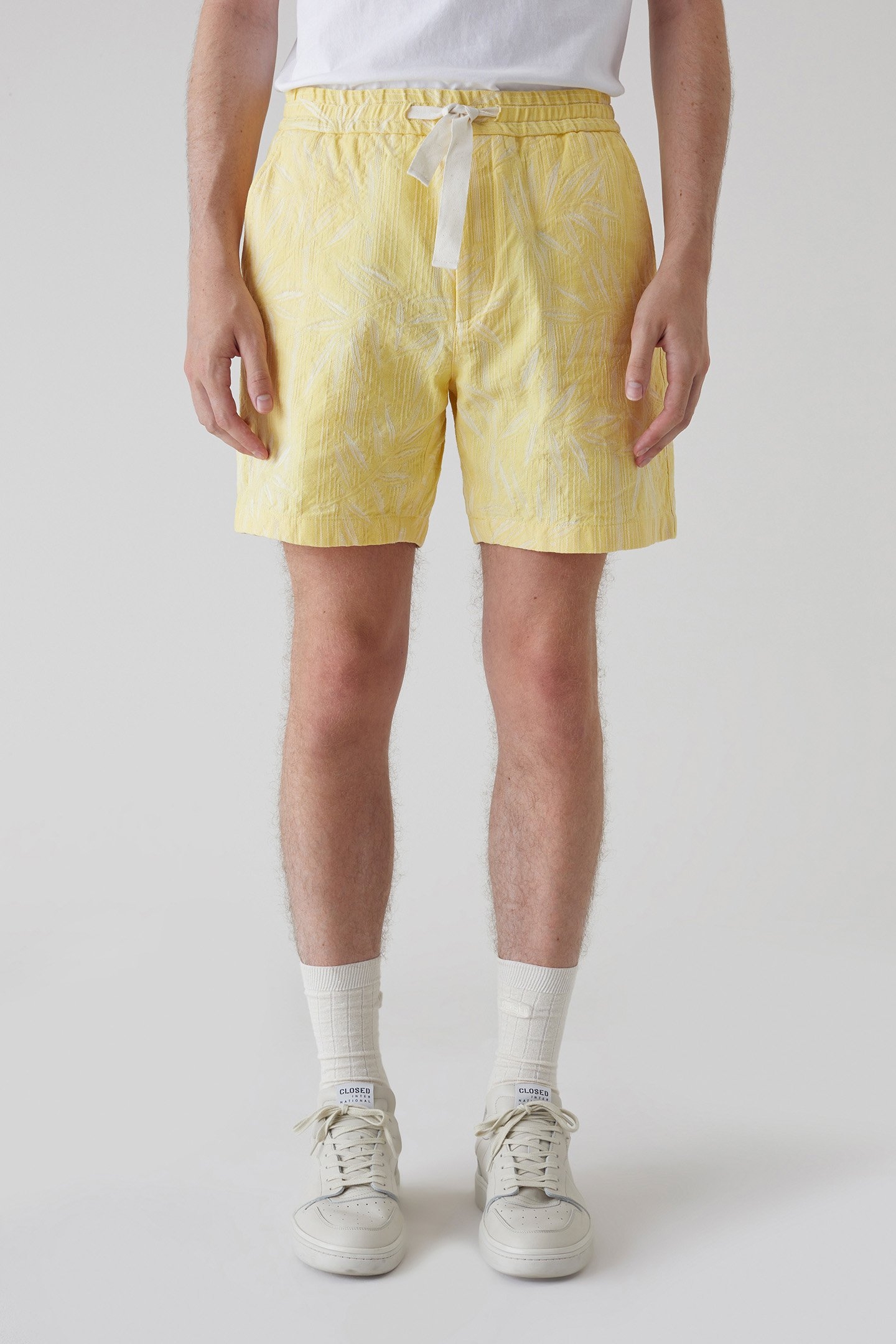 DRAWSTRING SHORTS SHORTS YELLOW ORCHID 1
