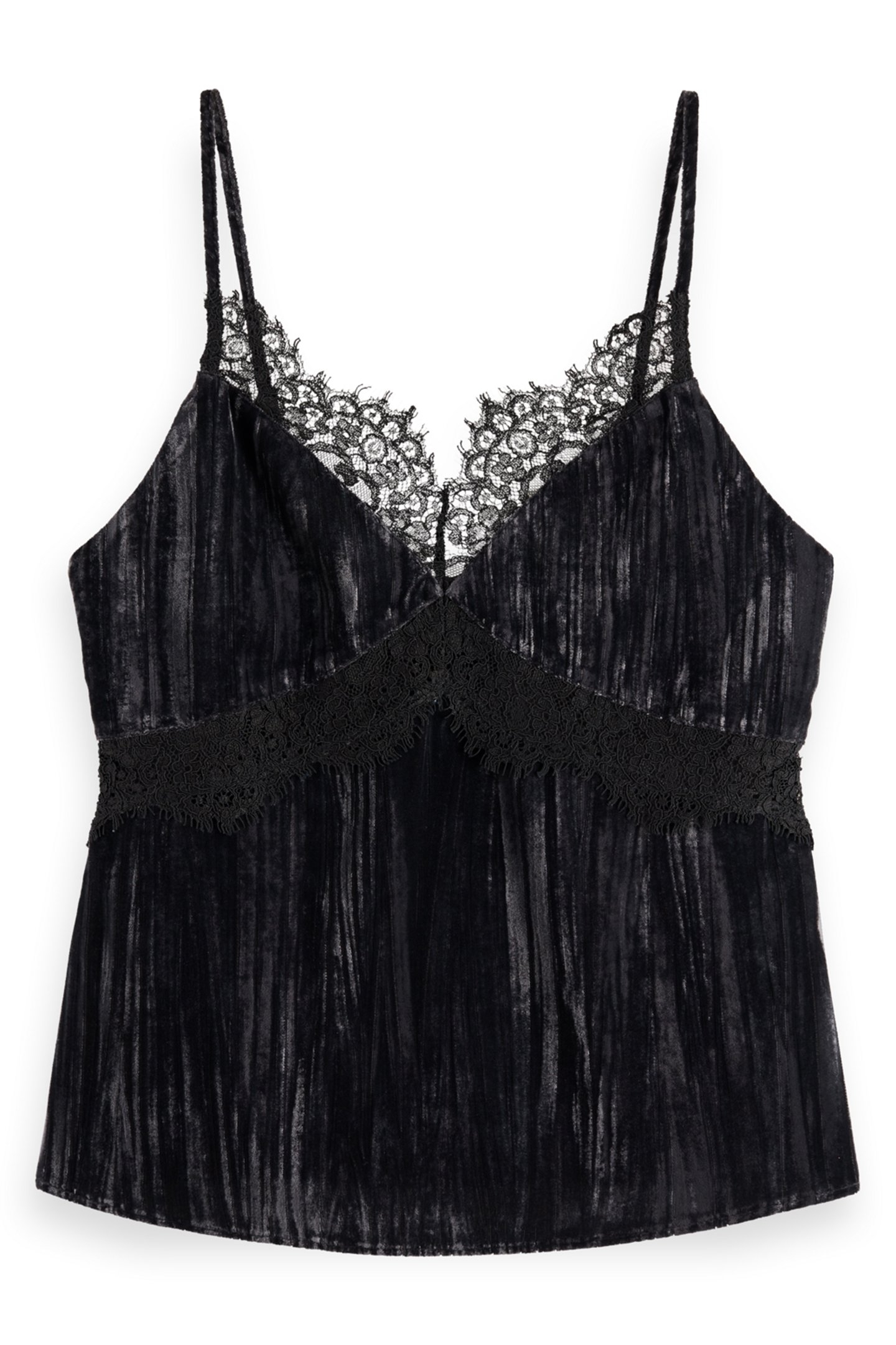 VELVET TANK TOP EVENING BLACK 4