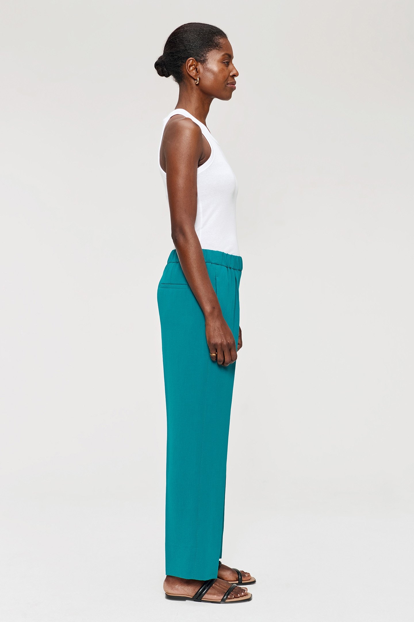 JAP CREPE RELAXED CHINO SEA GREEN 3