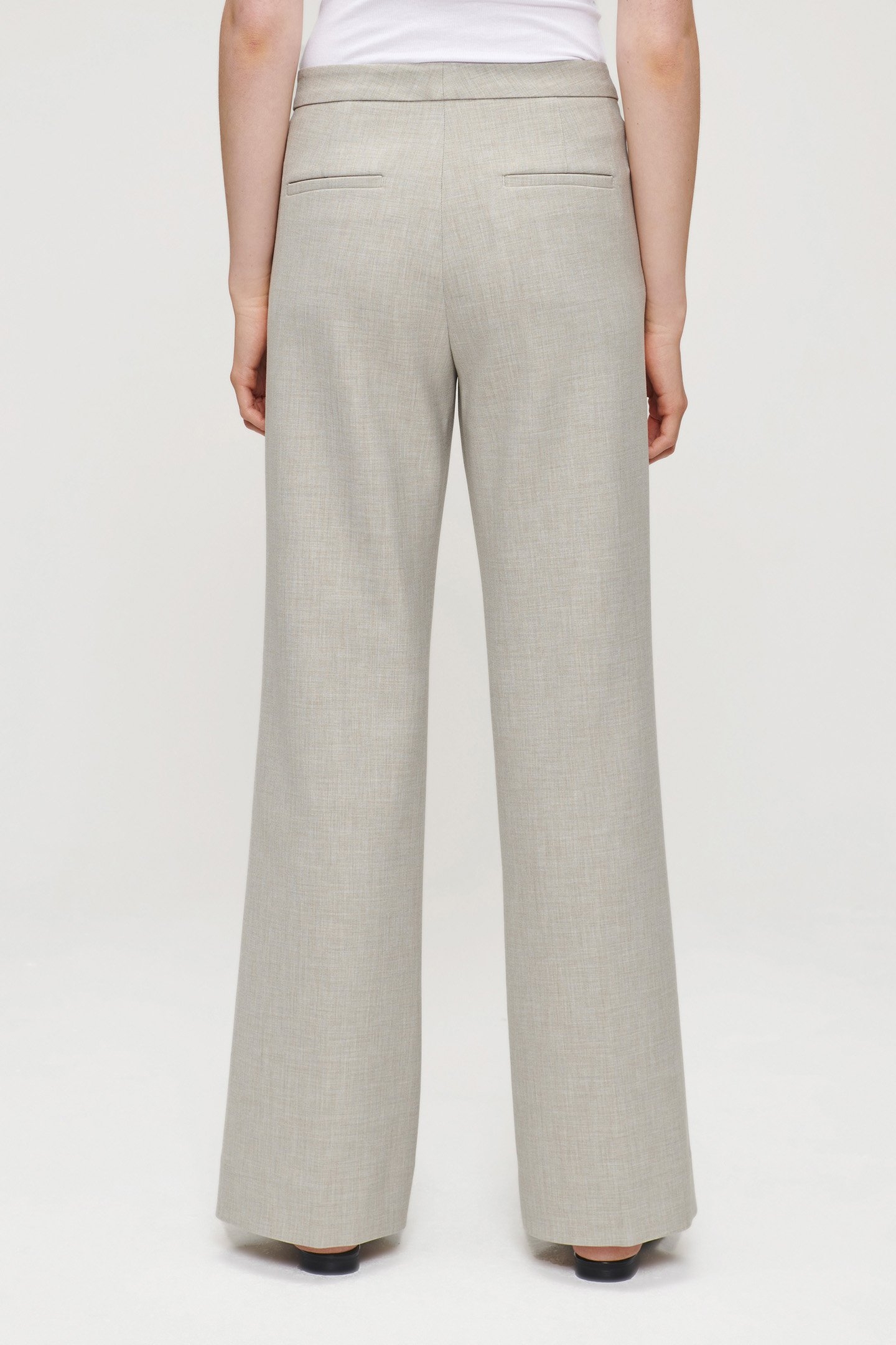 RELAXED FLARED PANTS GREIGE 2