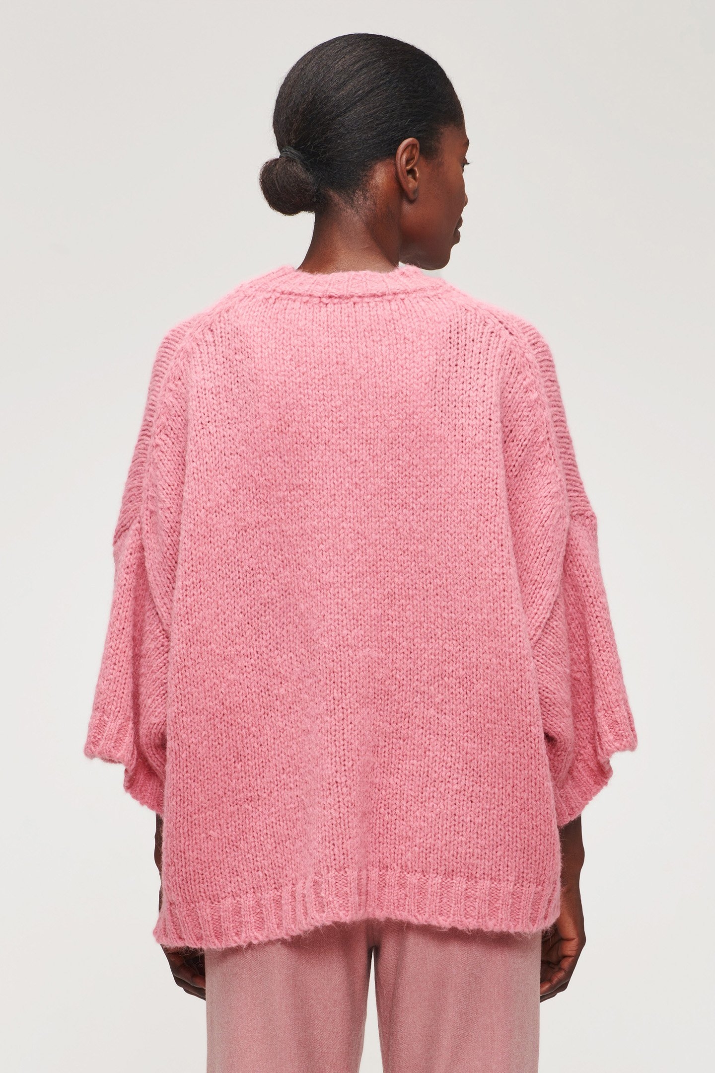 BRUSHED WO MIX OVERSIZED PULL PINK 2
