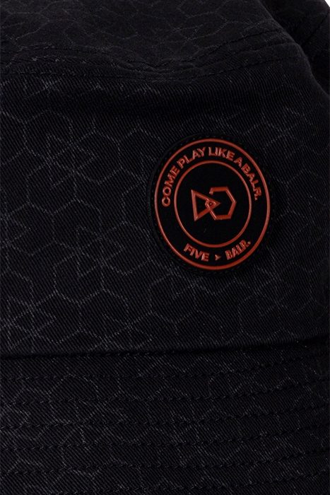 UNISEX BALR. X FIVE BUCKET HAT JET BLACK 3