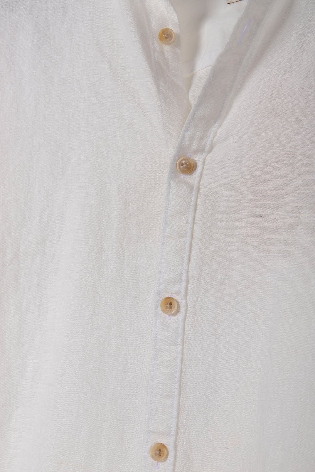 LINEN SHIRT WITH SLEEVE ROLL-UP WHITE 4