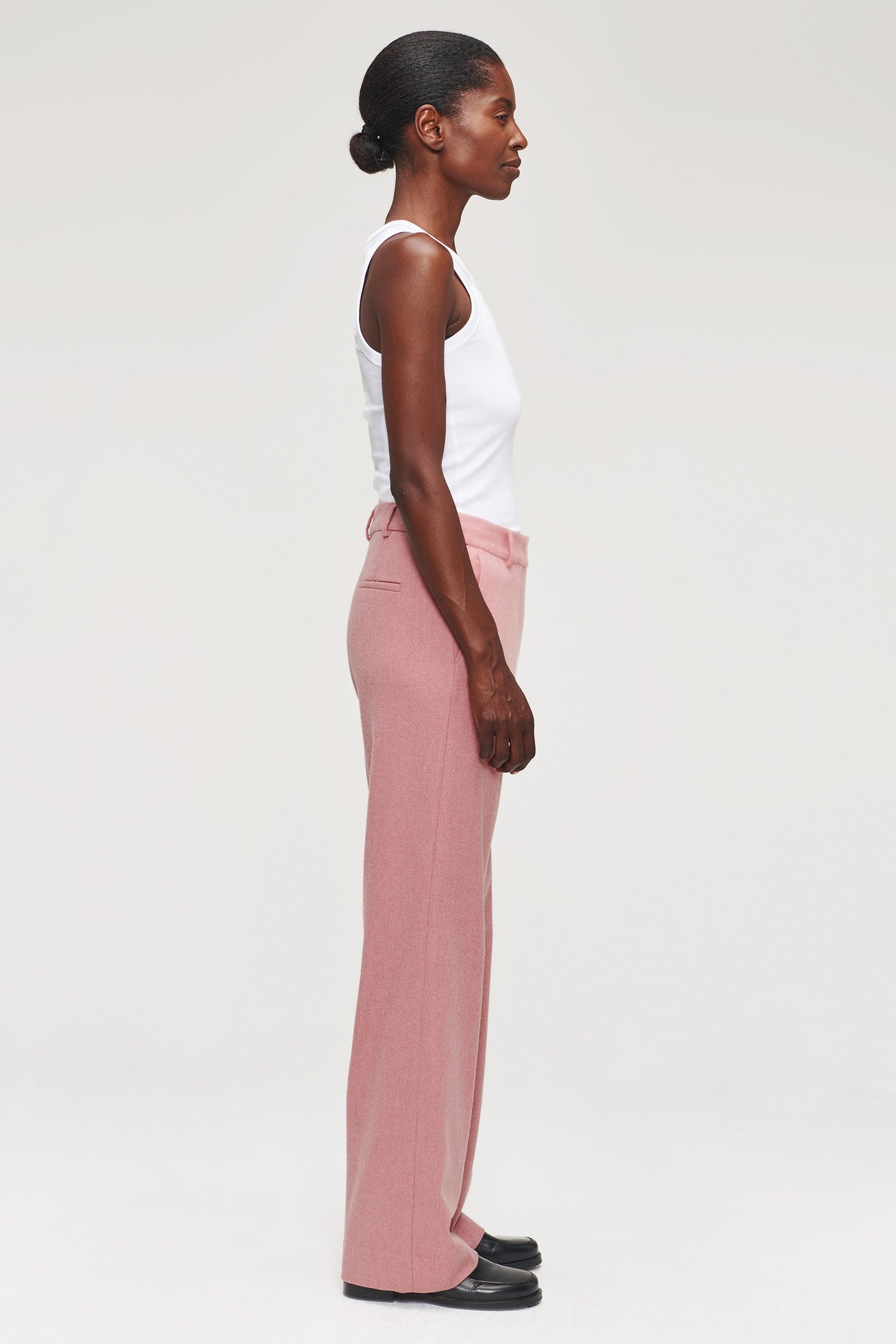 RELAXED FLANNEL PANTS CASHMERE ROSE 5