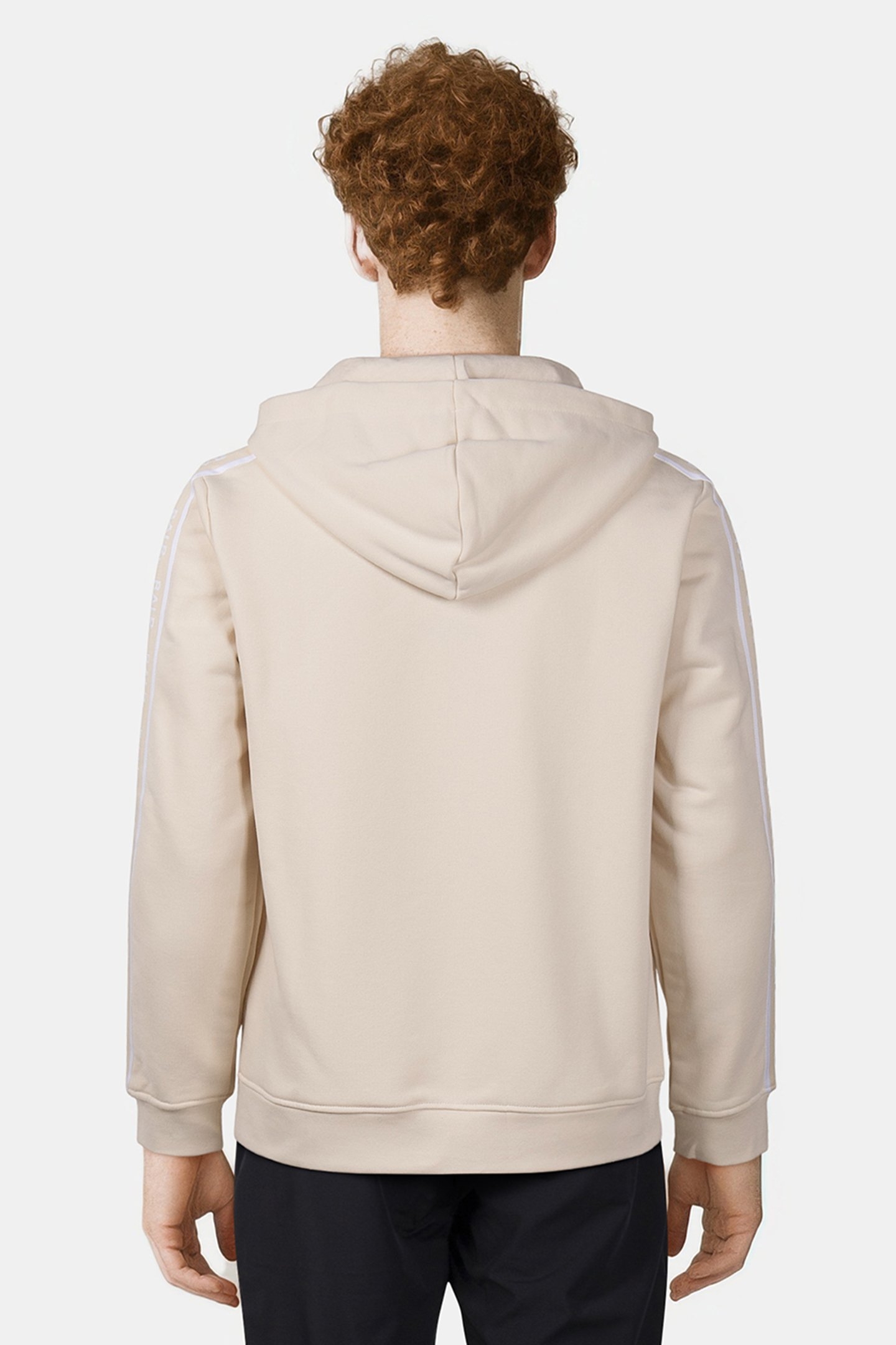 B-TAPE ZIP THROUGH HOODIE WHITE SWAN 2