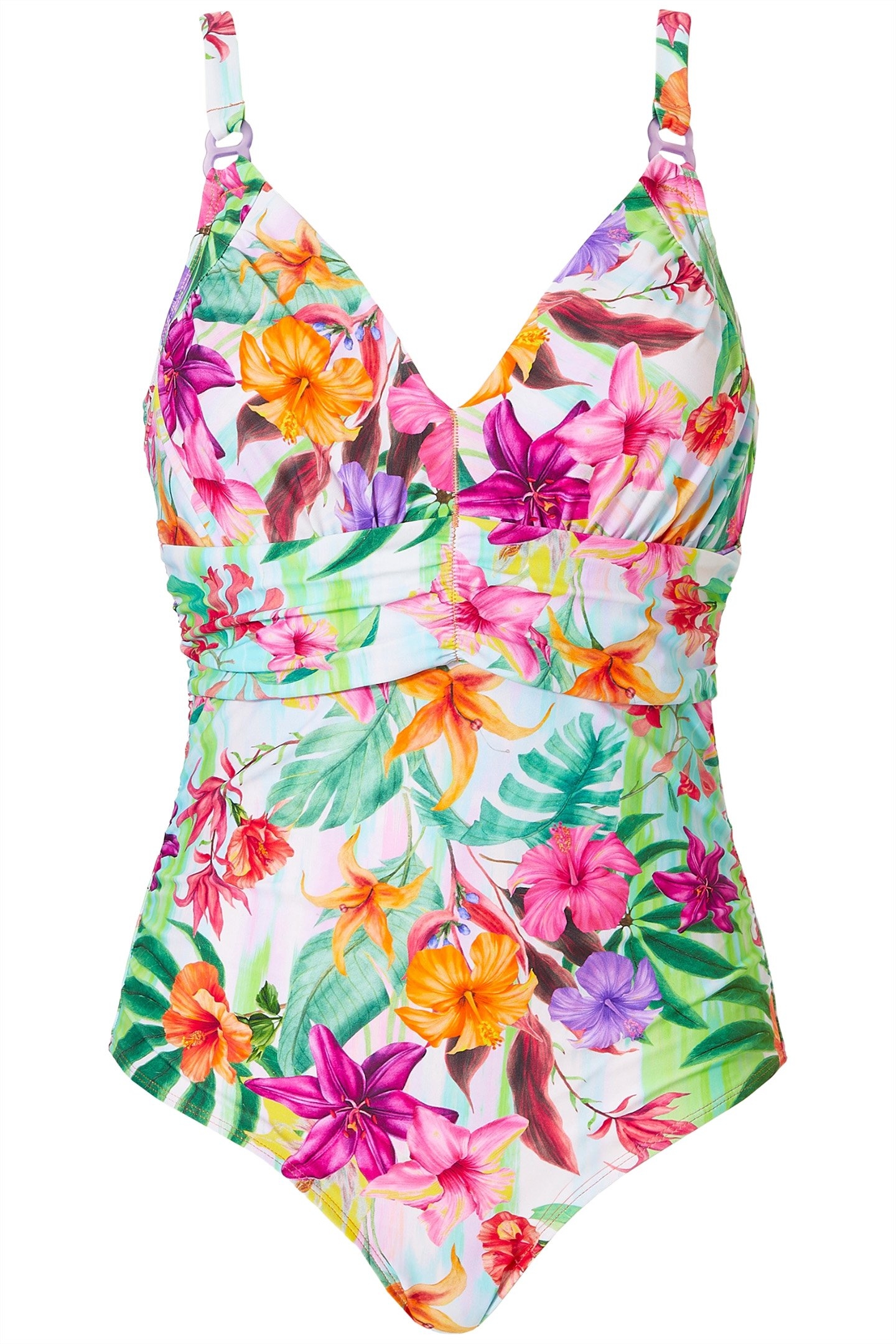 SW 1P WF TSHIRT SAVANNE SWIMSUIT BARBAD GRAPHIC FLOWER 1