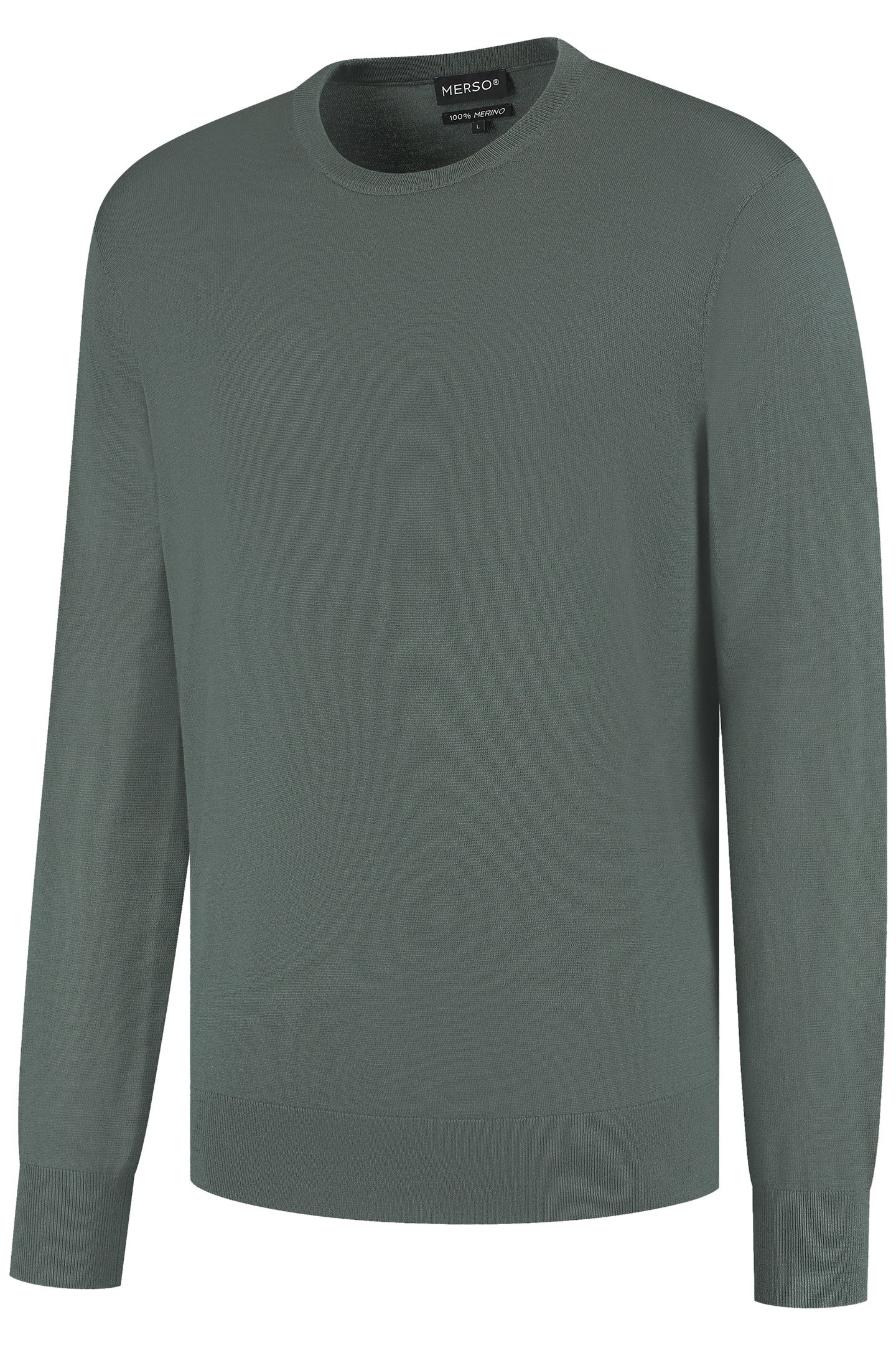 CREW NECK 100% MERINO FERNSTONE GREEN 4