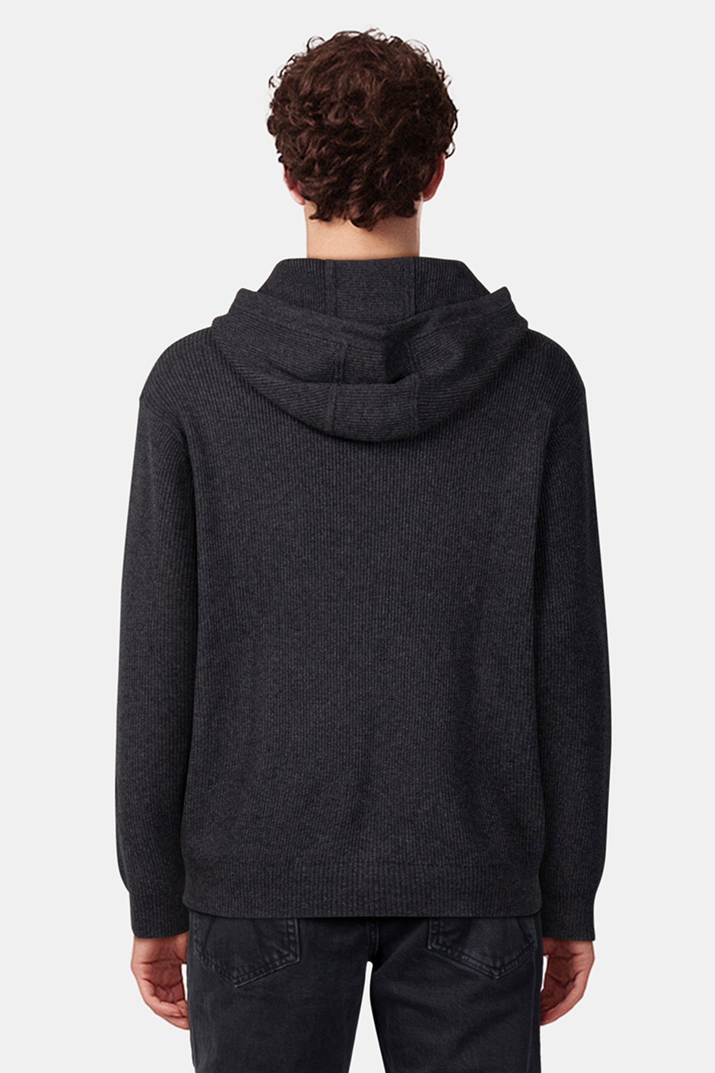 XI HEAVY KNIT HOODIE VOLCANIC GREY 2
