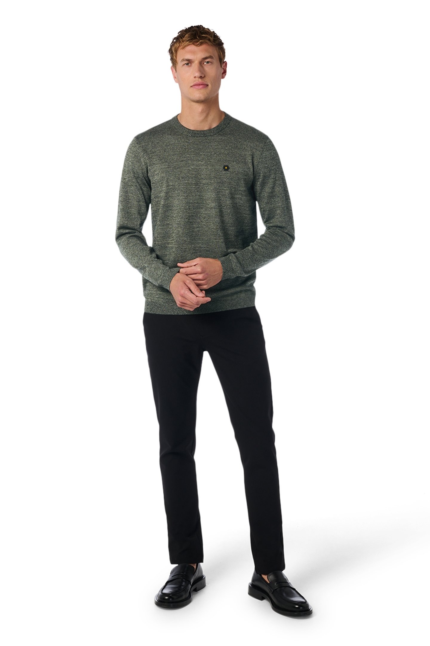 PULLOVER CREWNECK 2 COLOURED MELANGE SMOKE 5