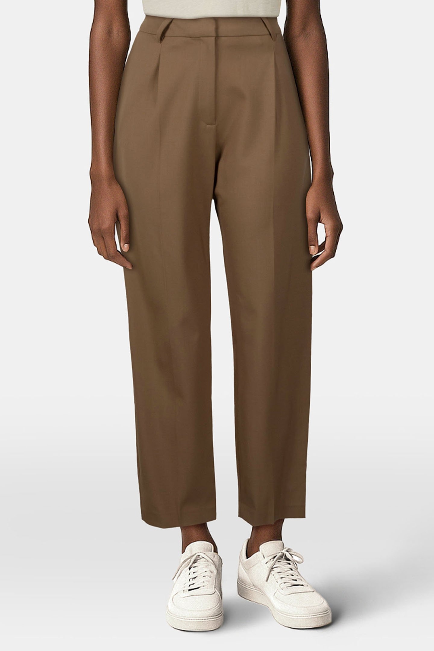 LAVERTI TROUSER DARK BEIGE 1
