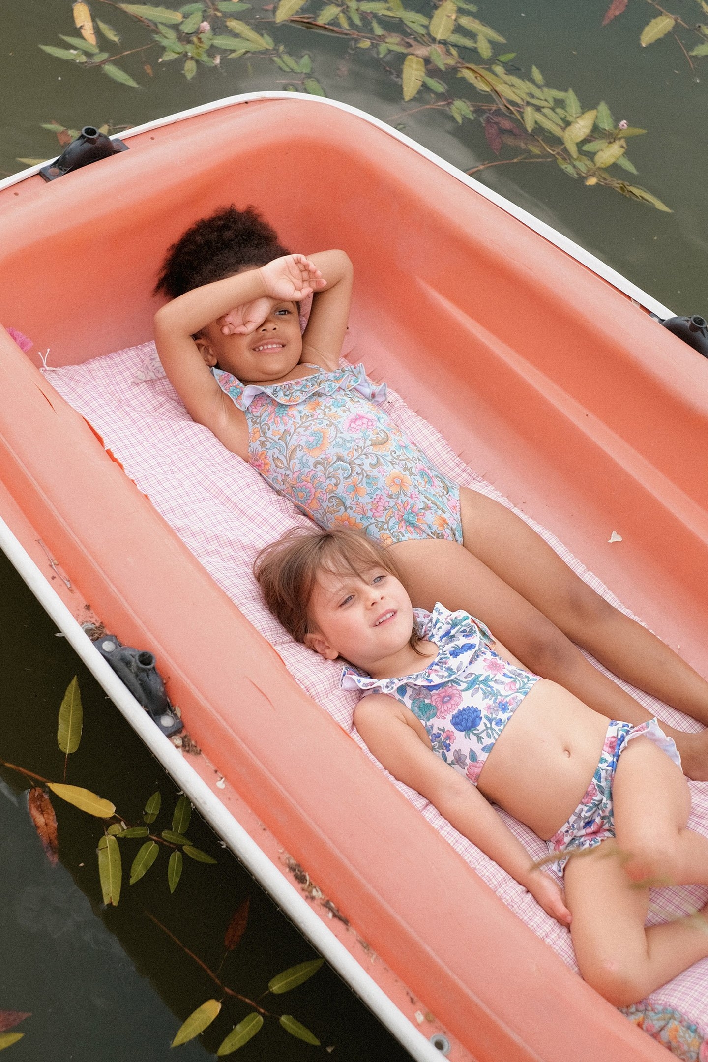 BATHING SUIT AUDREY WATER RIVER FLOWERS 4