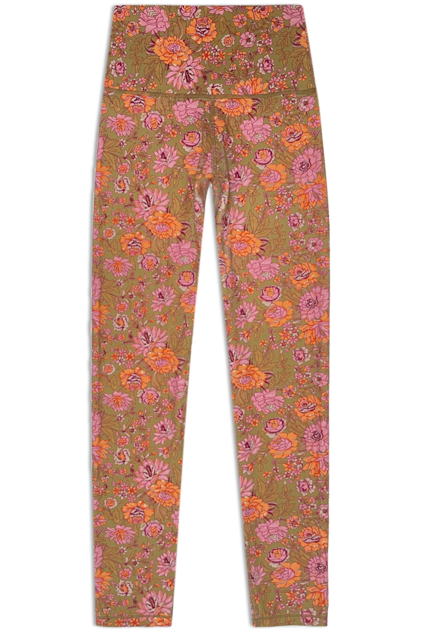 YOGA LEGGINGS NAVASANA BRONZE GARDEN FLOWER 2