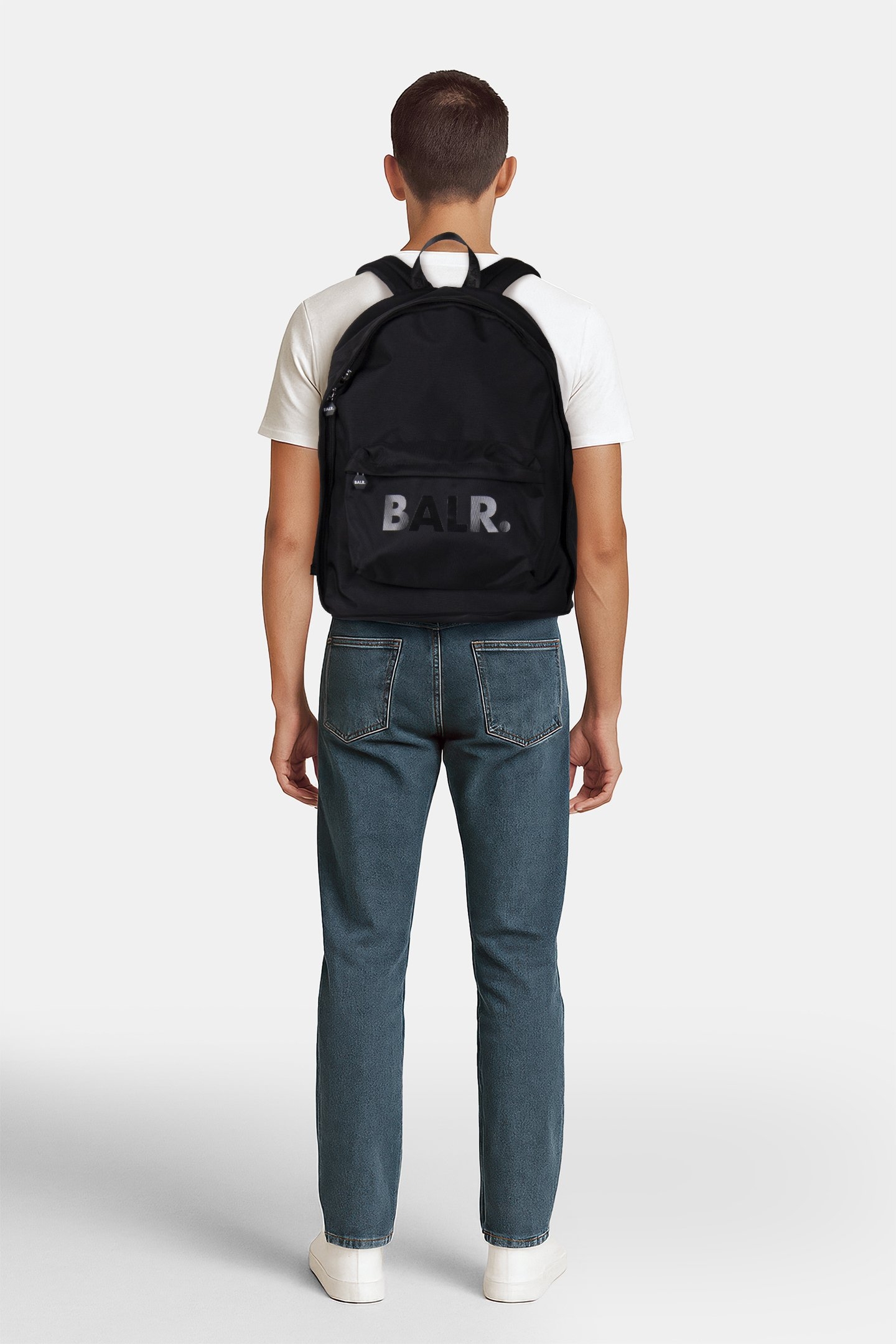 UNISEX B-SERIES CLASSIC BACKPACK JET BLACK/BRIGHT WHITE 1