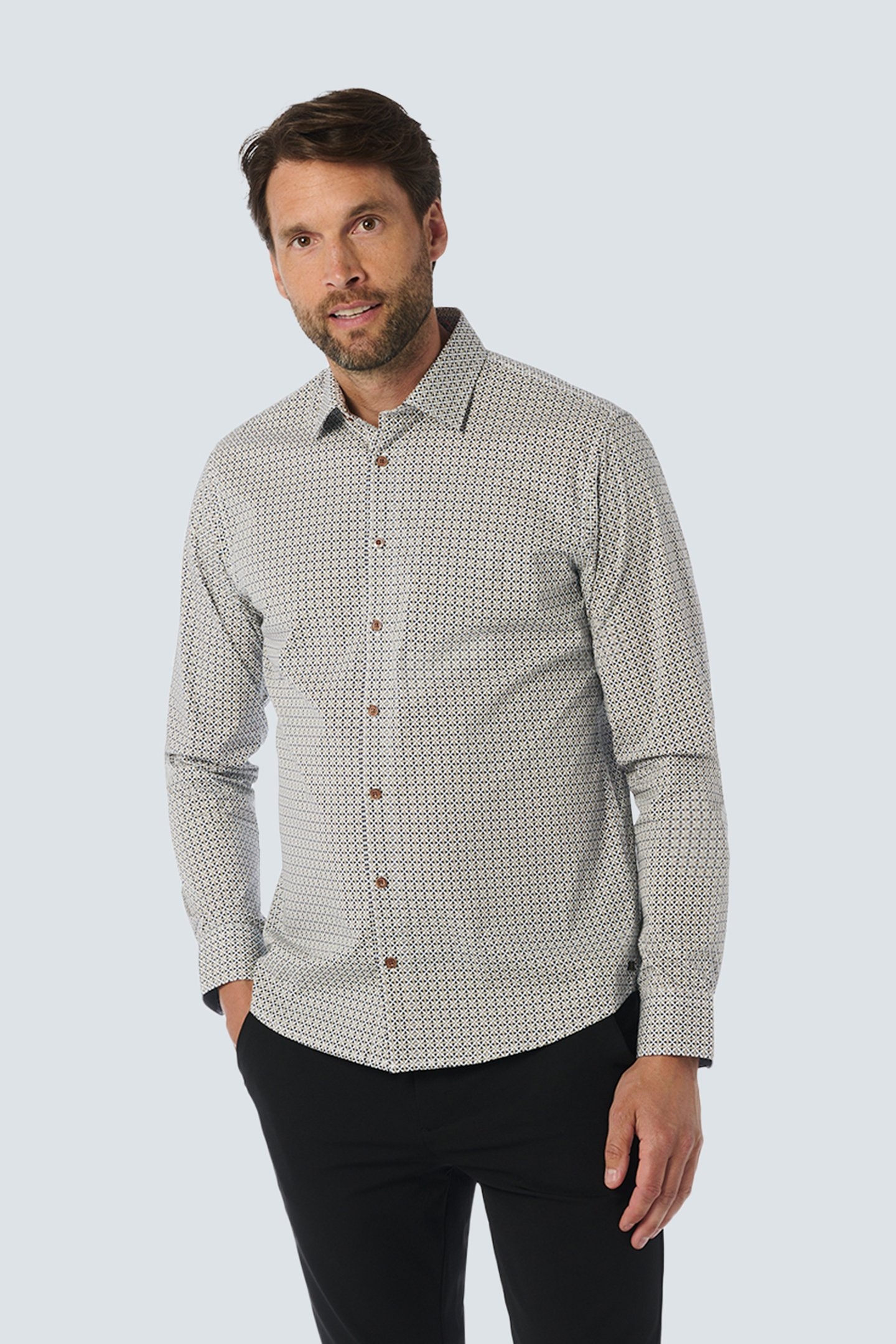 SHIRT STRETCH ALLOVER PRINTED NIGHT 1