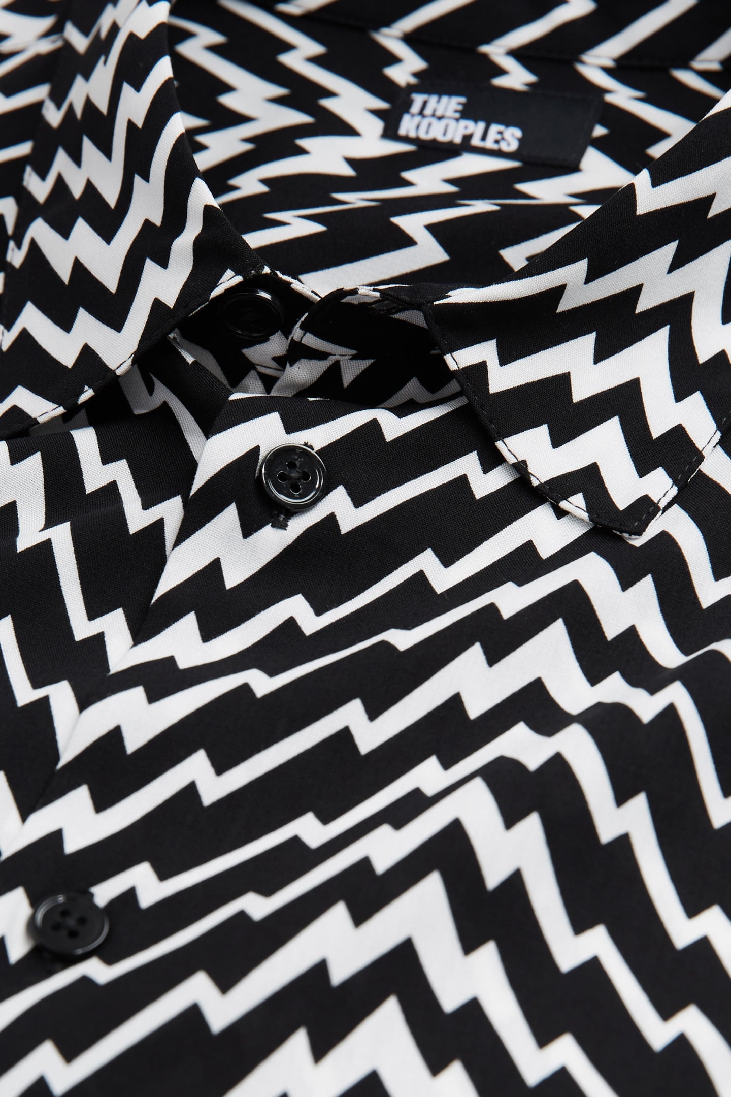 CHEMISE SLIM D BLACK WHITE 2