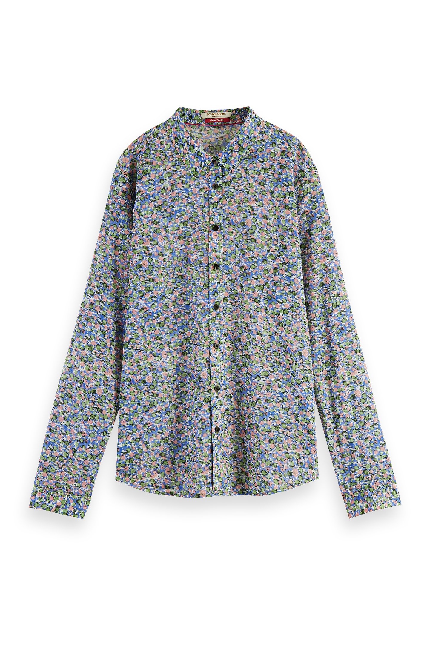 THE JO - REGULAR FIT SHIRT WITH PRINT ROSARIA KHAKI 1