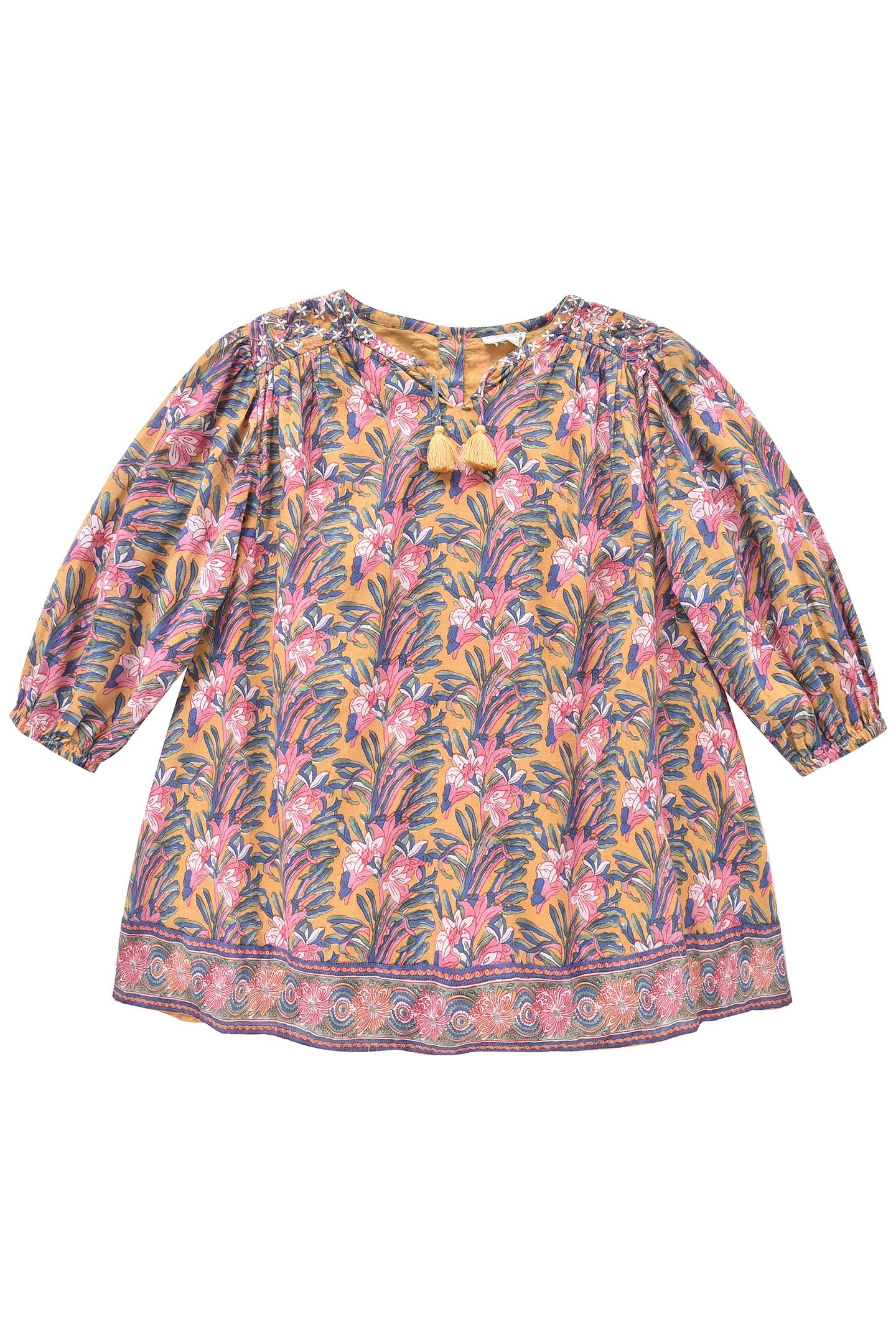 DRESS EUGENIE HONEY FLOWER 2