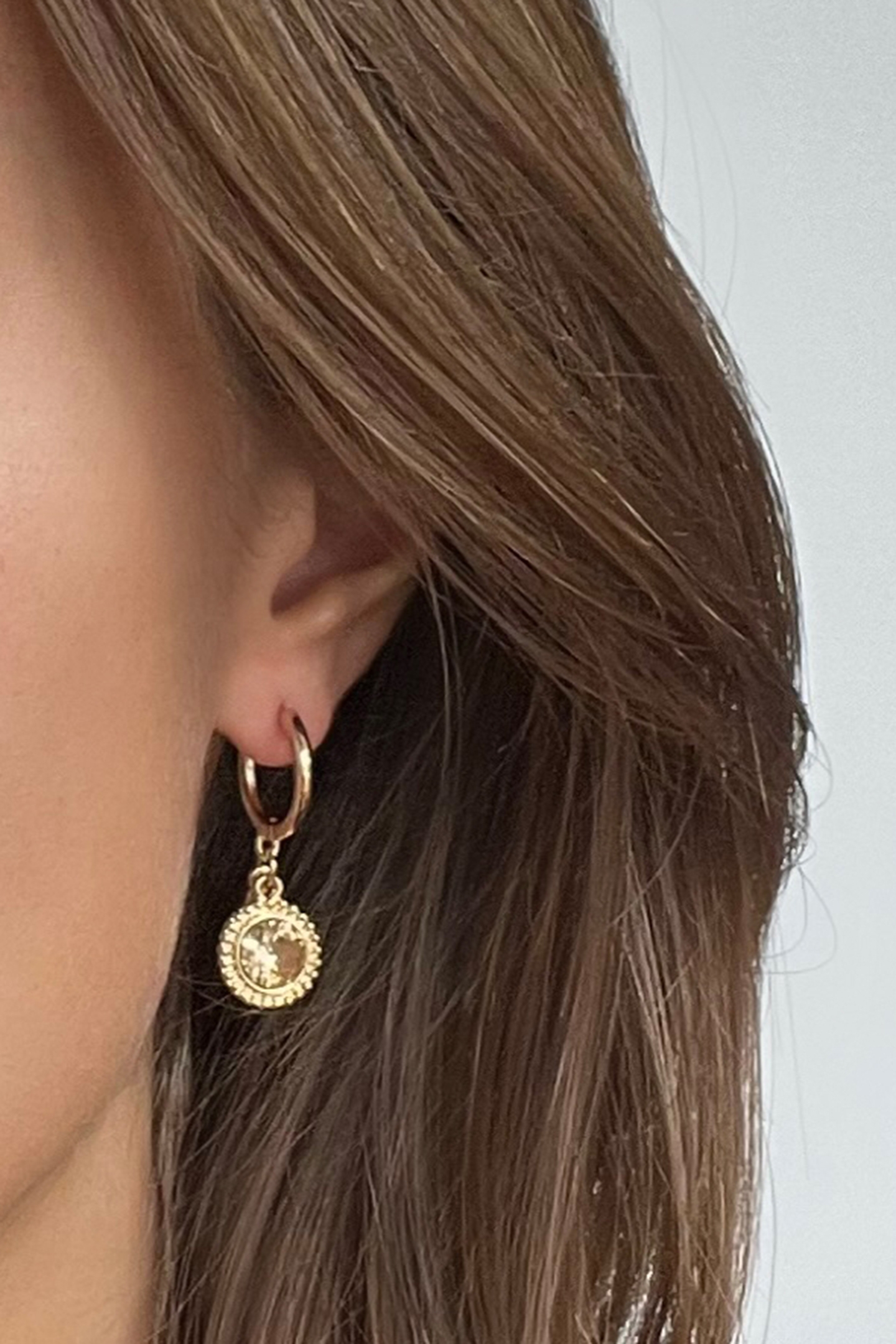 CARAMEL GOLD EARRINGS 2