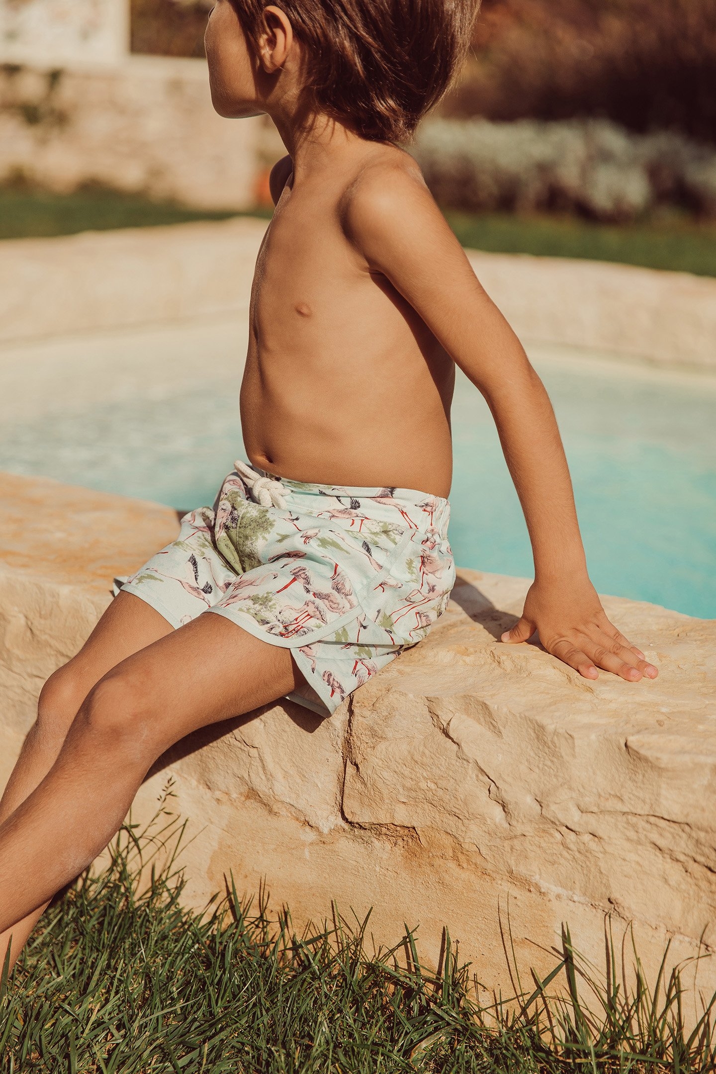 SWIM SHORTS ADERI ACQUA DARJ FLAMINGO 3