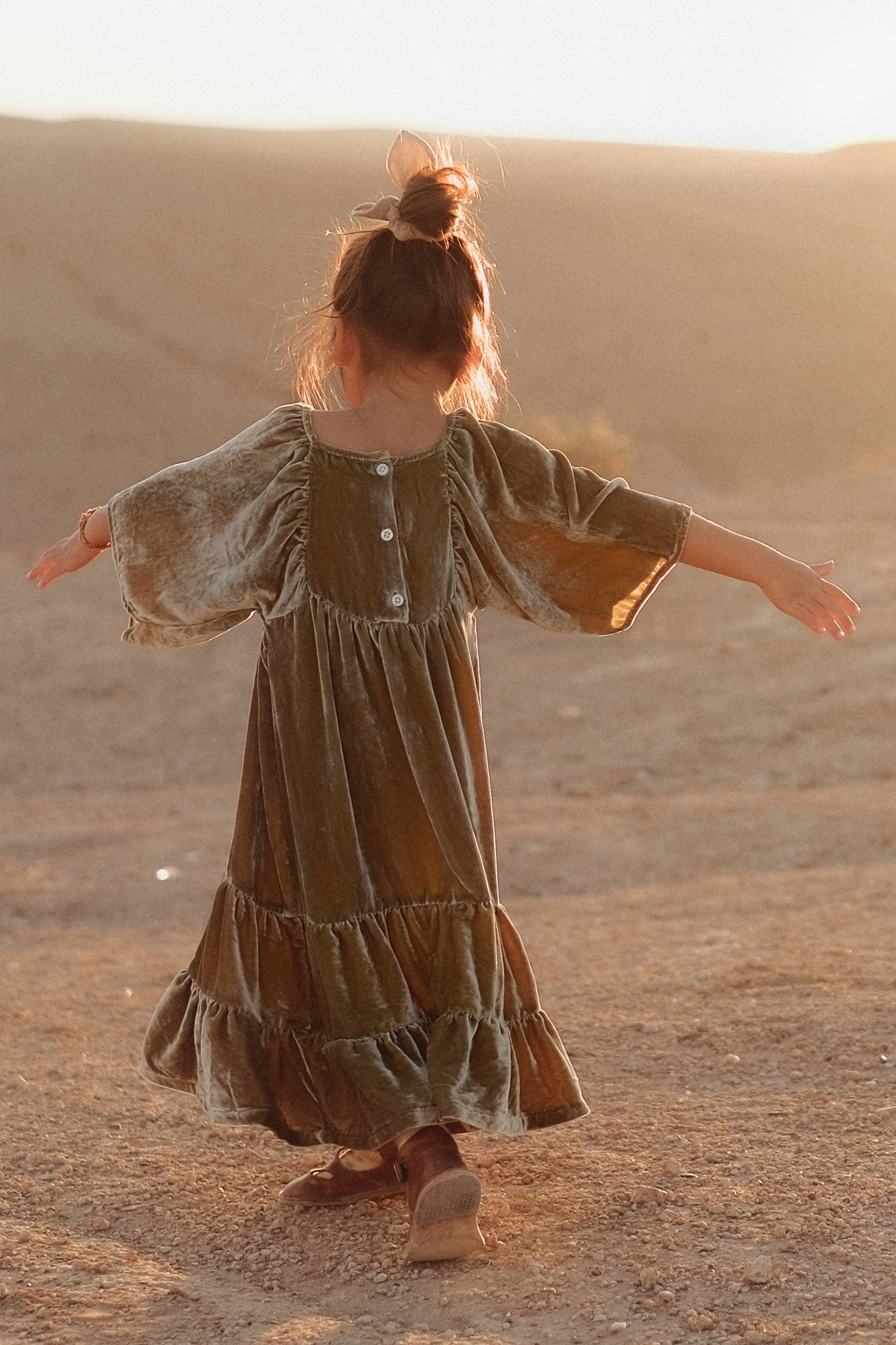 DRESS OLIVINA KHAKI WILD BOUQUET 2