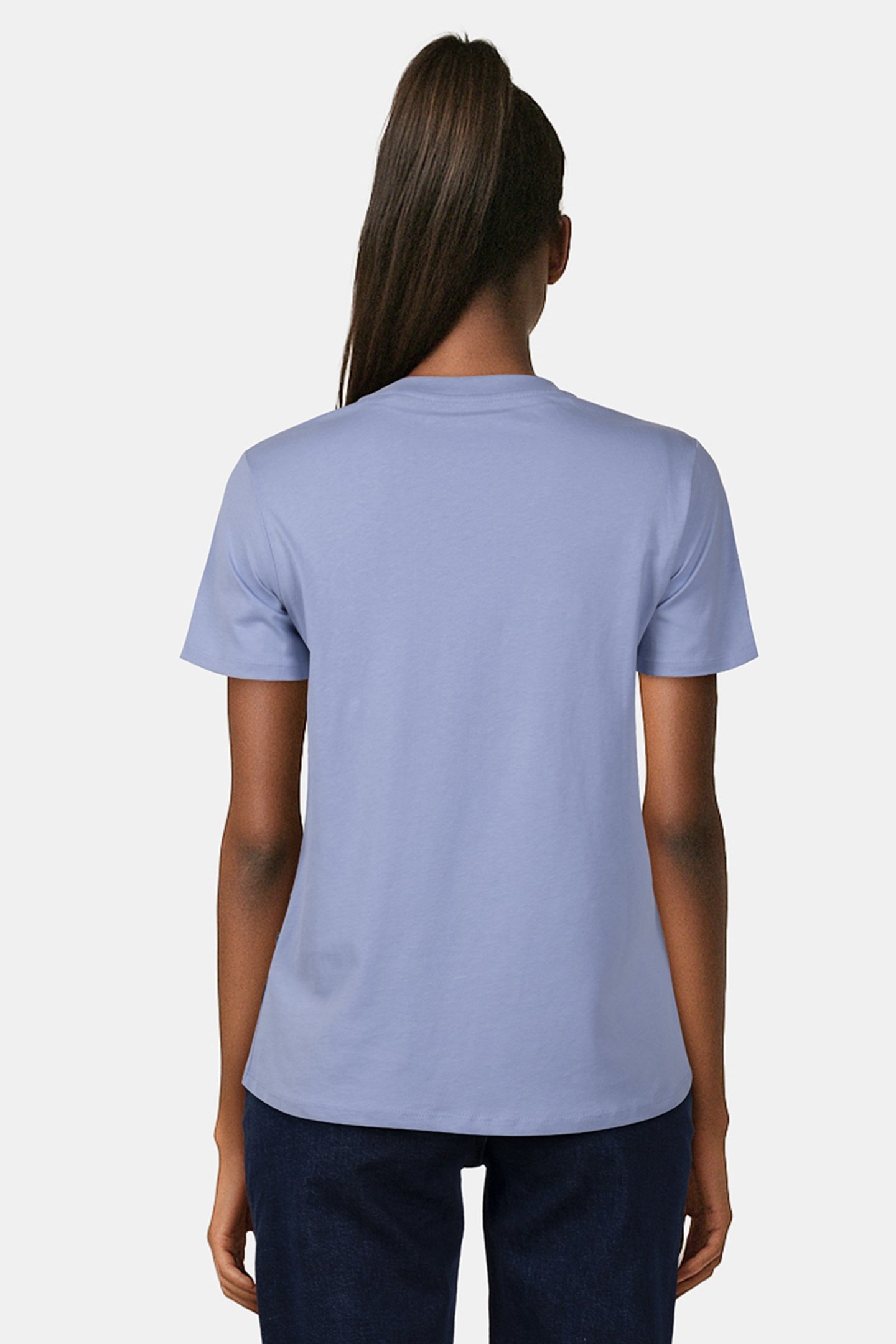 FRENCH CONNECTION TEE WASHED BLUE/WHITE 2