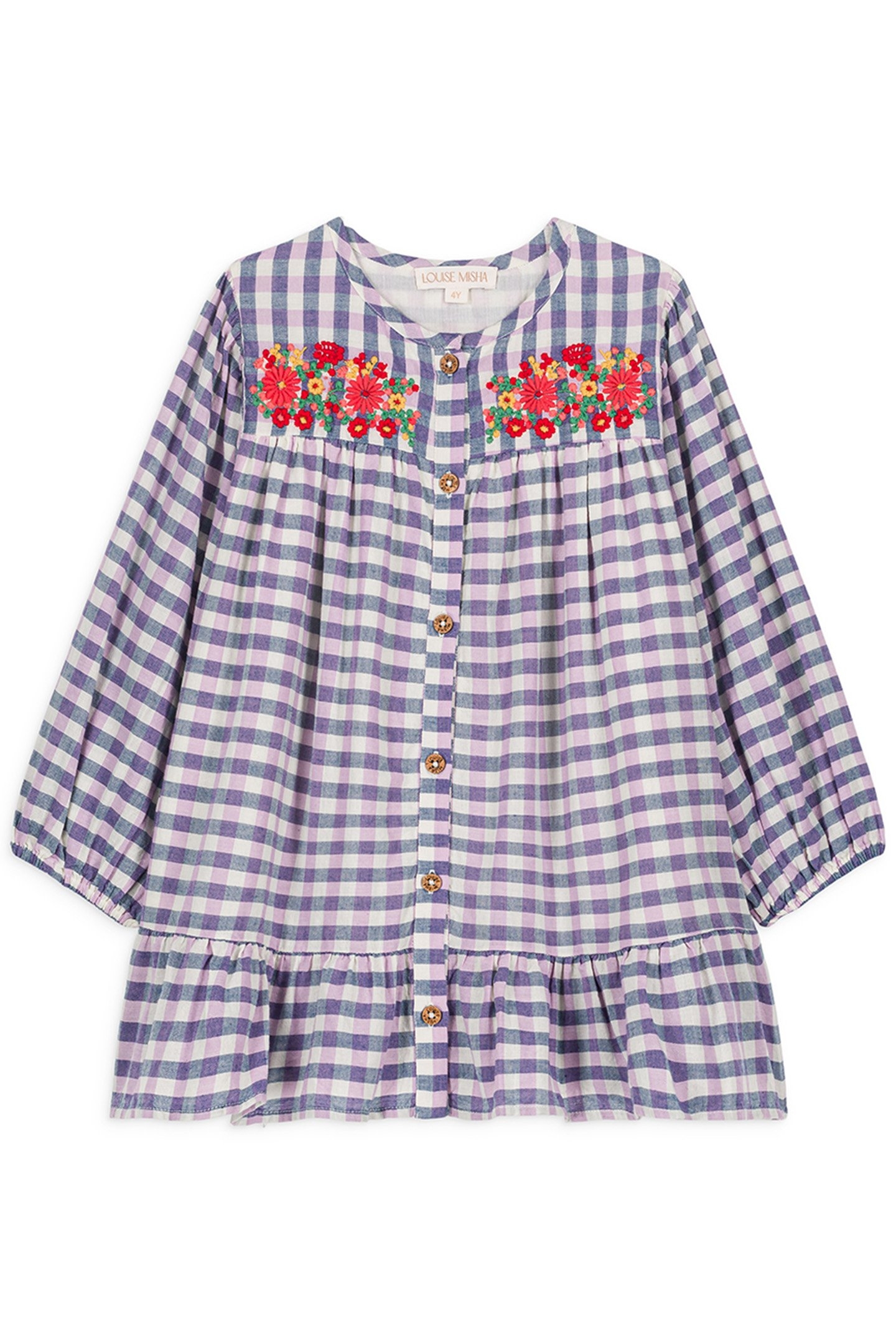 DRESS MASSILIA BLUE & PURPLE CHECKS 2