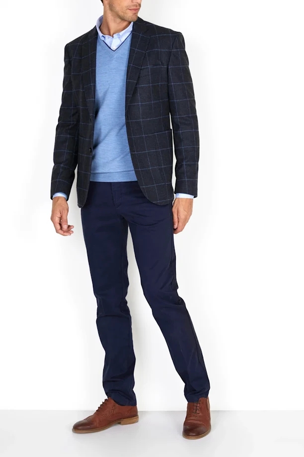 2 BTN ROUND PKT BLAZER BLUE 1